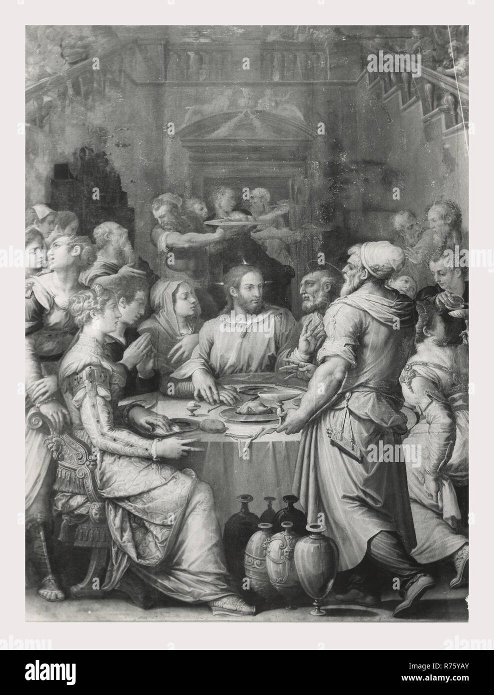 Umbria Perugia Perugia Convento di S. Pietro, questa è la mia Italia, il paese italiano di storia visiva, vedute interne con enfasi sulla pittura e scultura ampie vedute dei manoscritti miniati Foto Stock