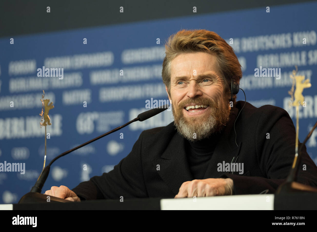 Willem Dafoe - Pressekonferenz, Berlinale 2018, 20. Februar 2018, Berlino. Foto Stock