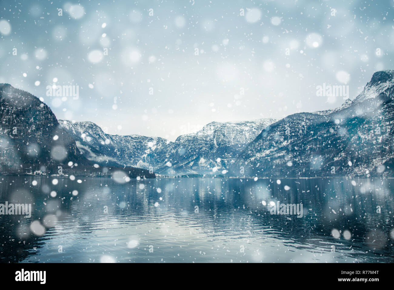 Natura Invernale Paesaggio Sfondo All Aperto Foto Stock Alamy