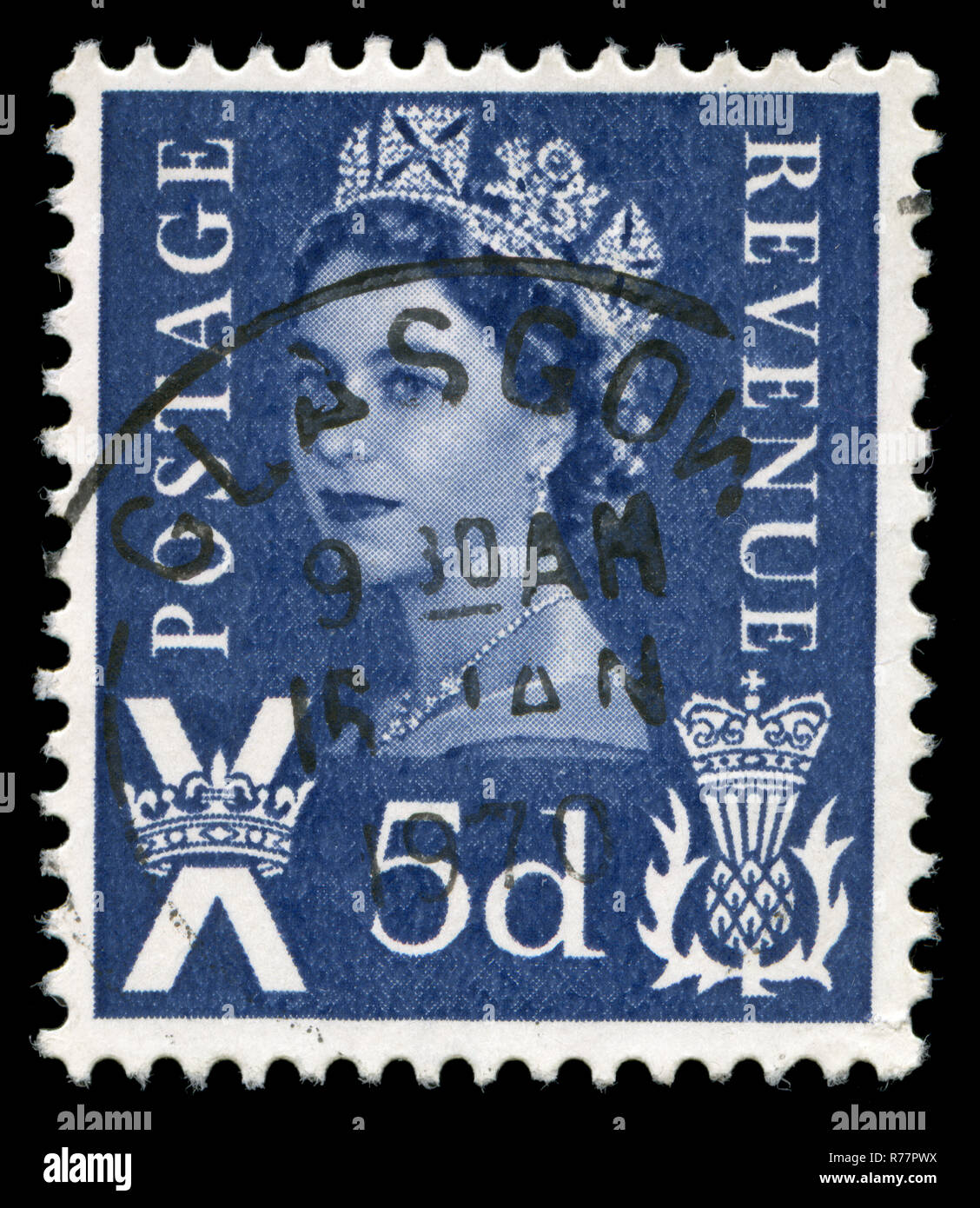 Francobollo dalla Gran Bretagna in ambito regionale - Scozia serie emesso nel 1968 Foto Stock