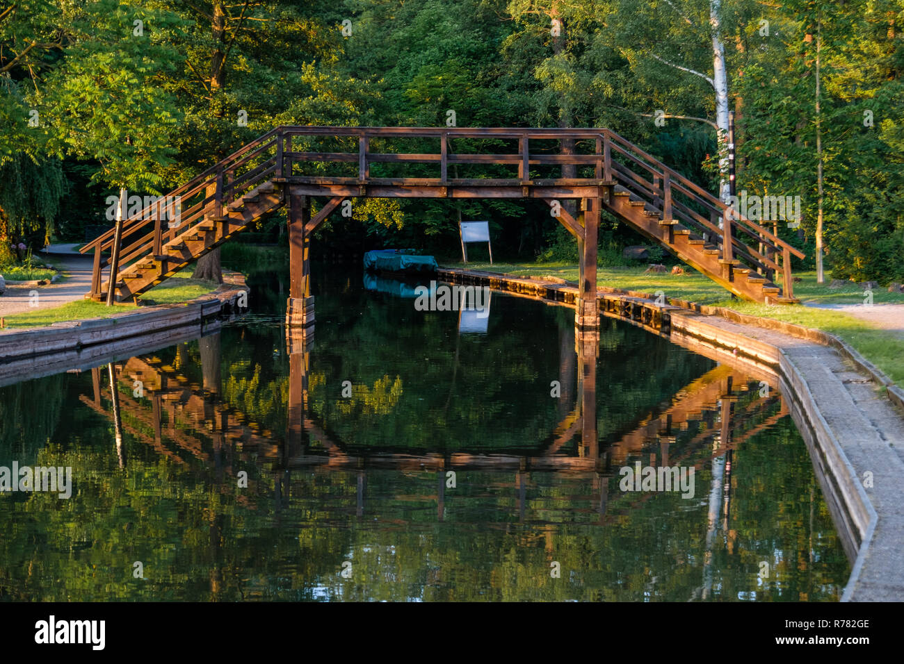 Spreewald riserva della biosfera regione vacanze spreewaldhafen lÃ¼bbenau Foto Stock