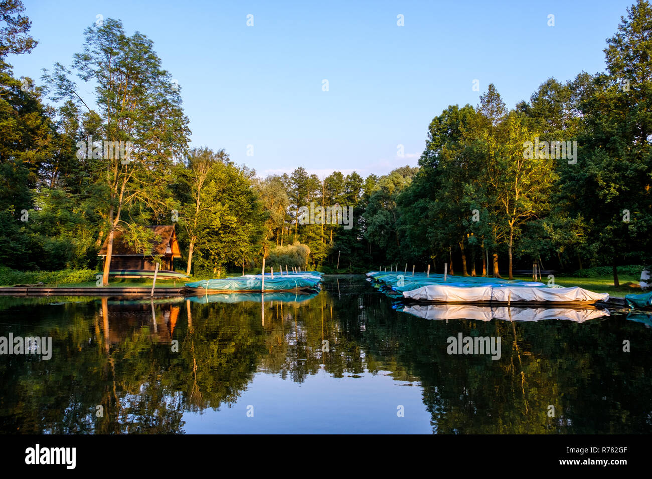 Spreewald riserva della biosfera regione vacanze spreewaldhafen lÃ¼bbenau Foto Stock