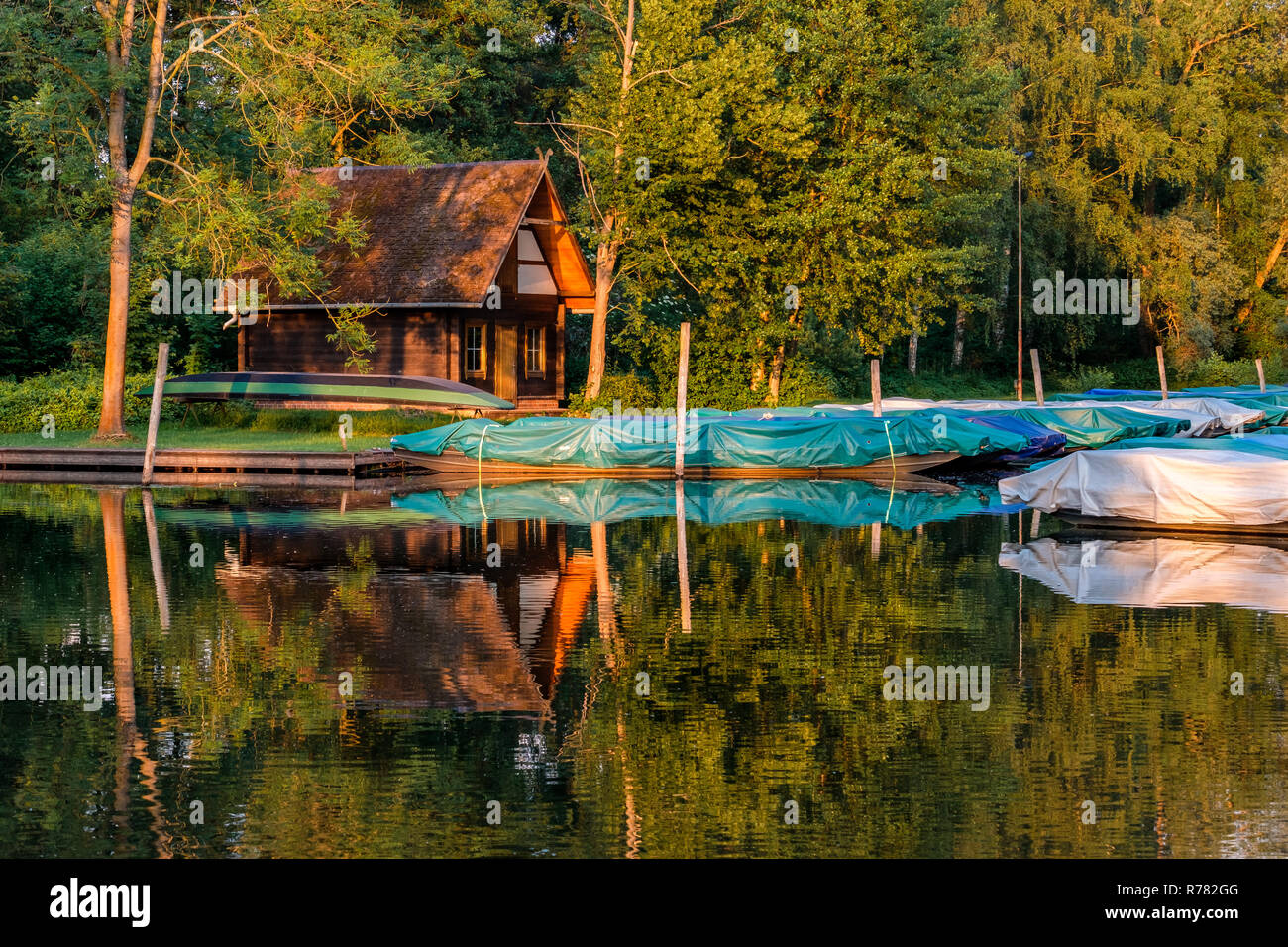Spreewald riserva della biosfera regione vacanze spreewaldhafen lÃ¼bbenau Foto Stock