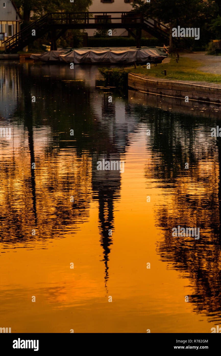 Spreewald riserva della biosfera regione vacanze spreewaldhafen lÃ¼bbenau Foto Stock