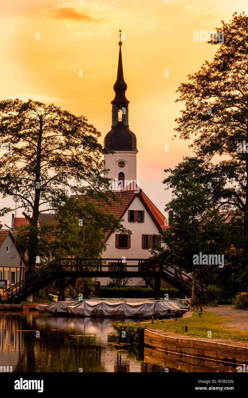 Spreewald riserva della biosfera regione vacanze spreewaldhafen lÃ¼bbenau Foto Stock