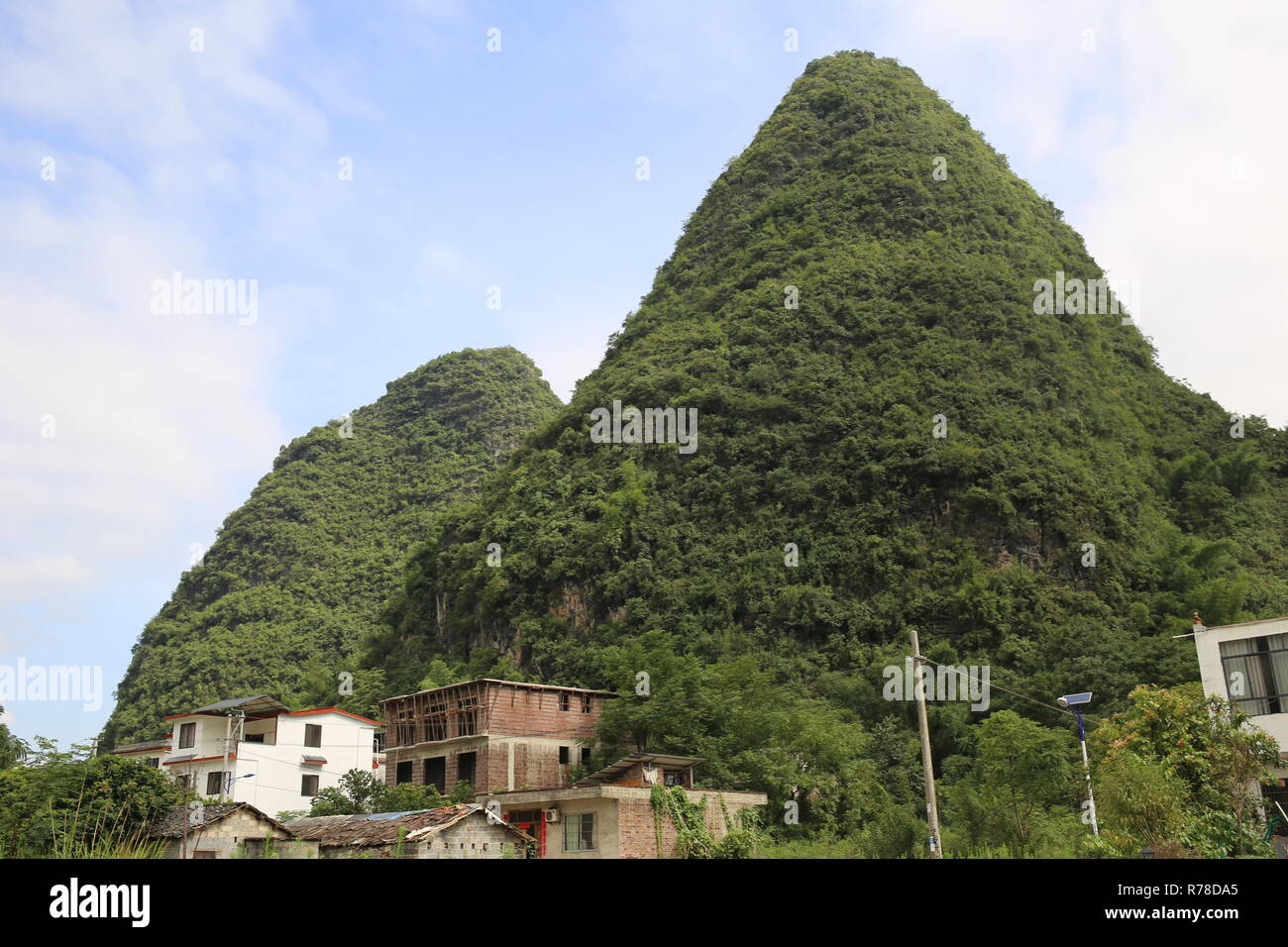 Lo splendido paesaggio di Yangshuo, Cina Foto Stock