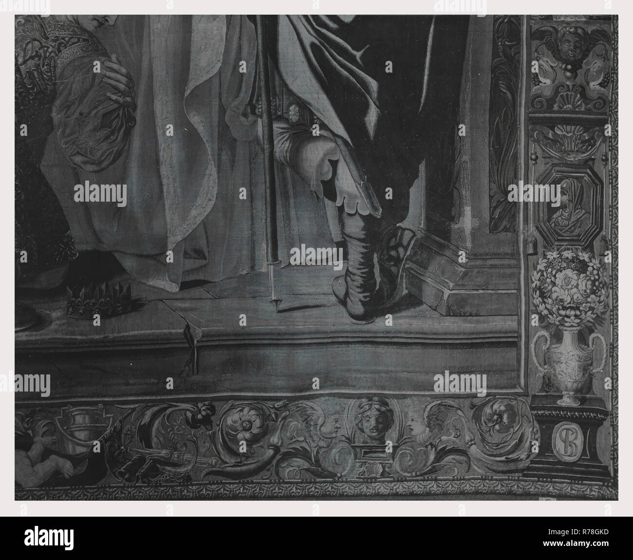 Evento storico con il re francese Foto Stock