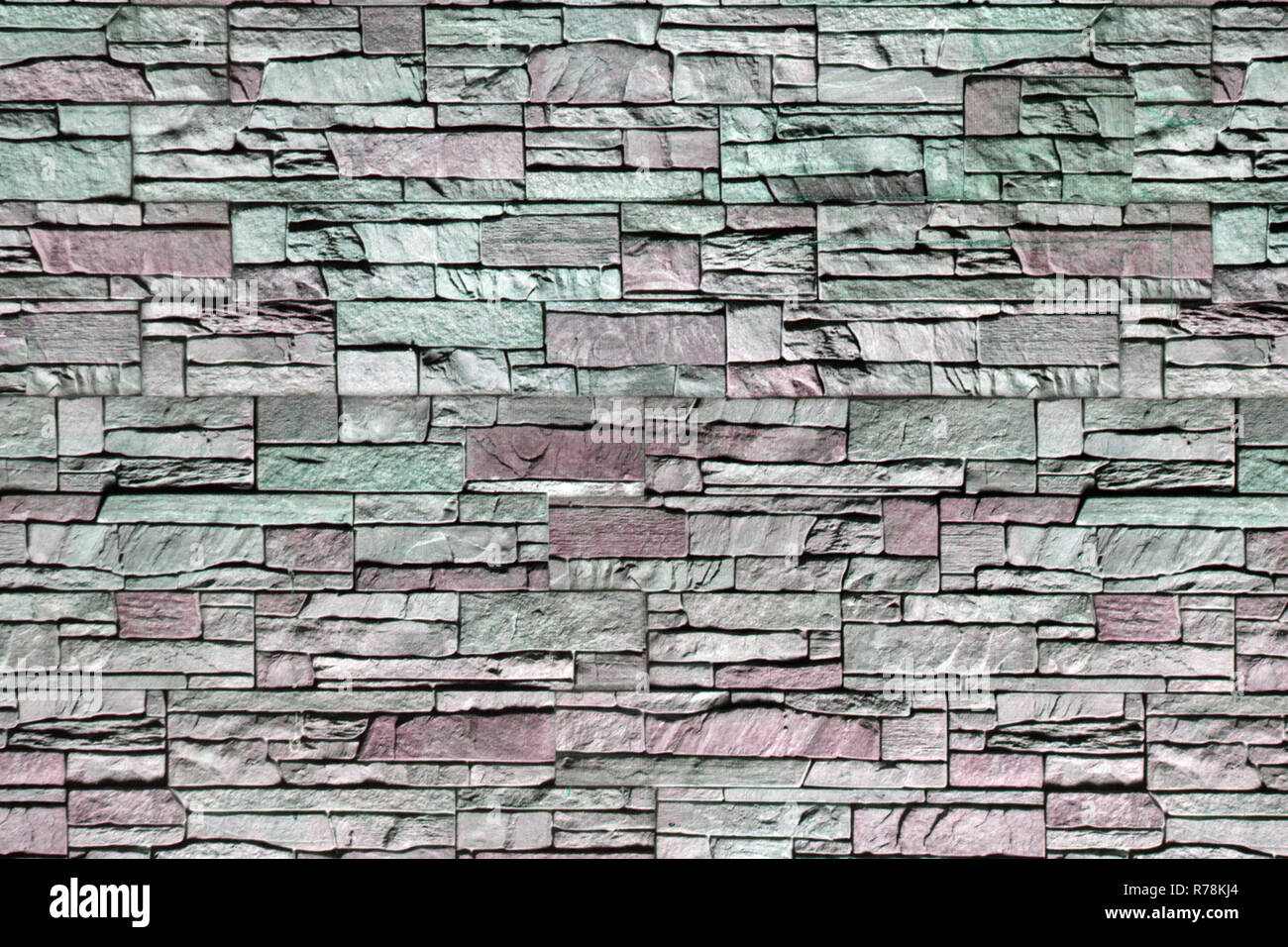 Split parete in marmo disponendo gli sfondi craft incrinato Foto Stock