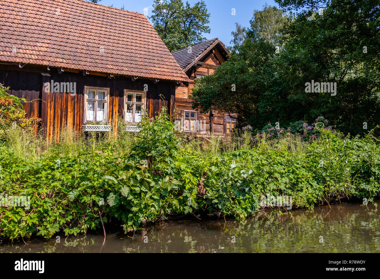 Spreewald riserva della biosfera area vacanze Foto Stock