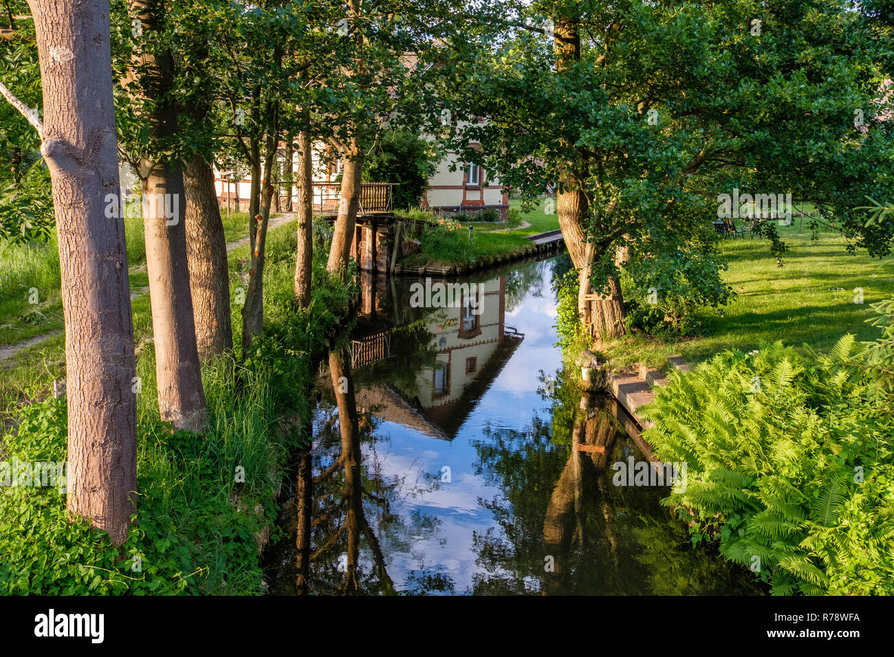 Spreewald riserva della biosfera area vacanze Foto Stock