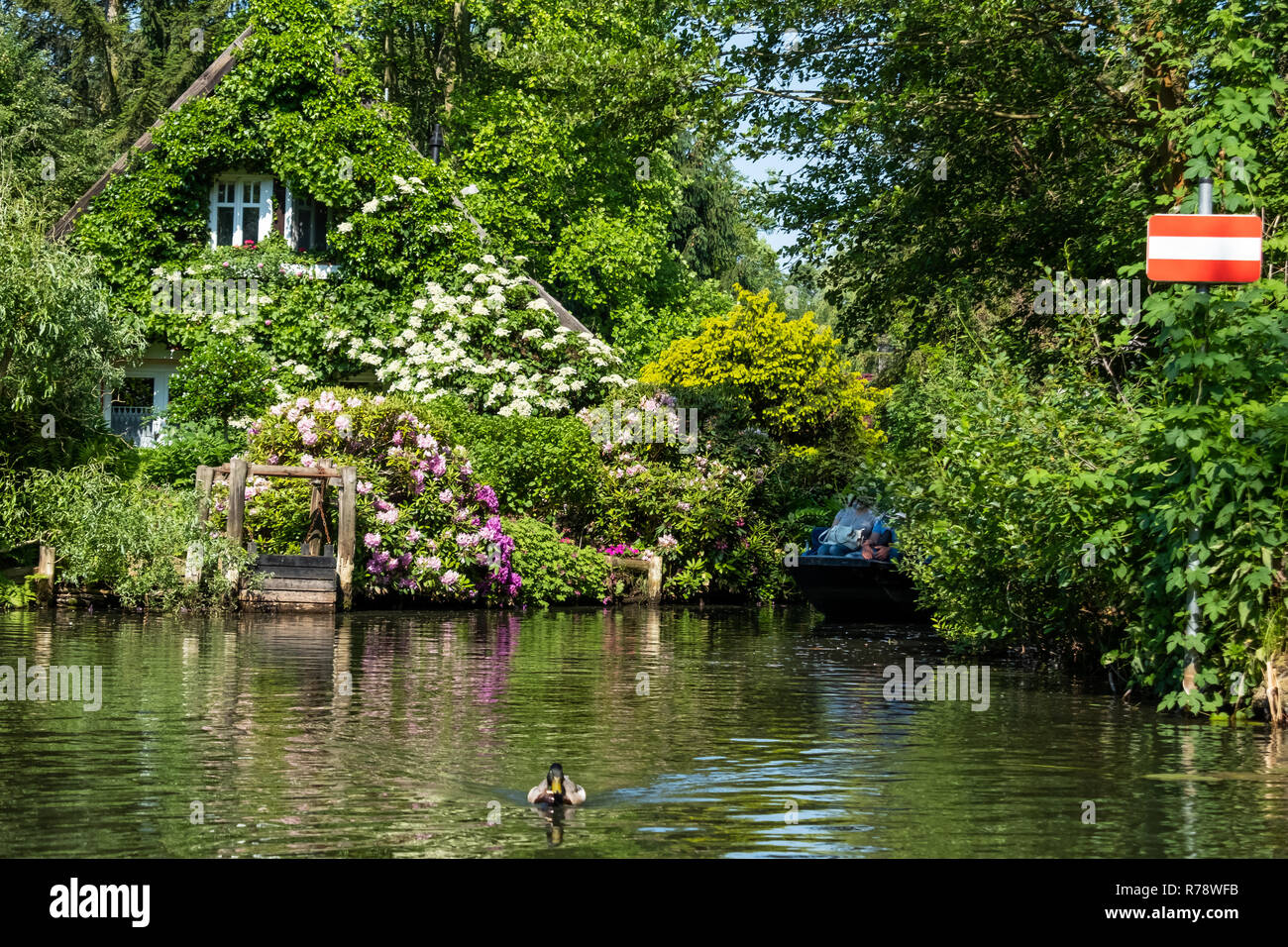 Spreewald riserva della biosfera area vacanze Foto Stock