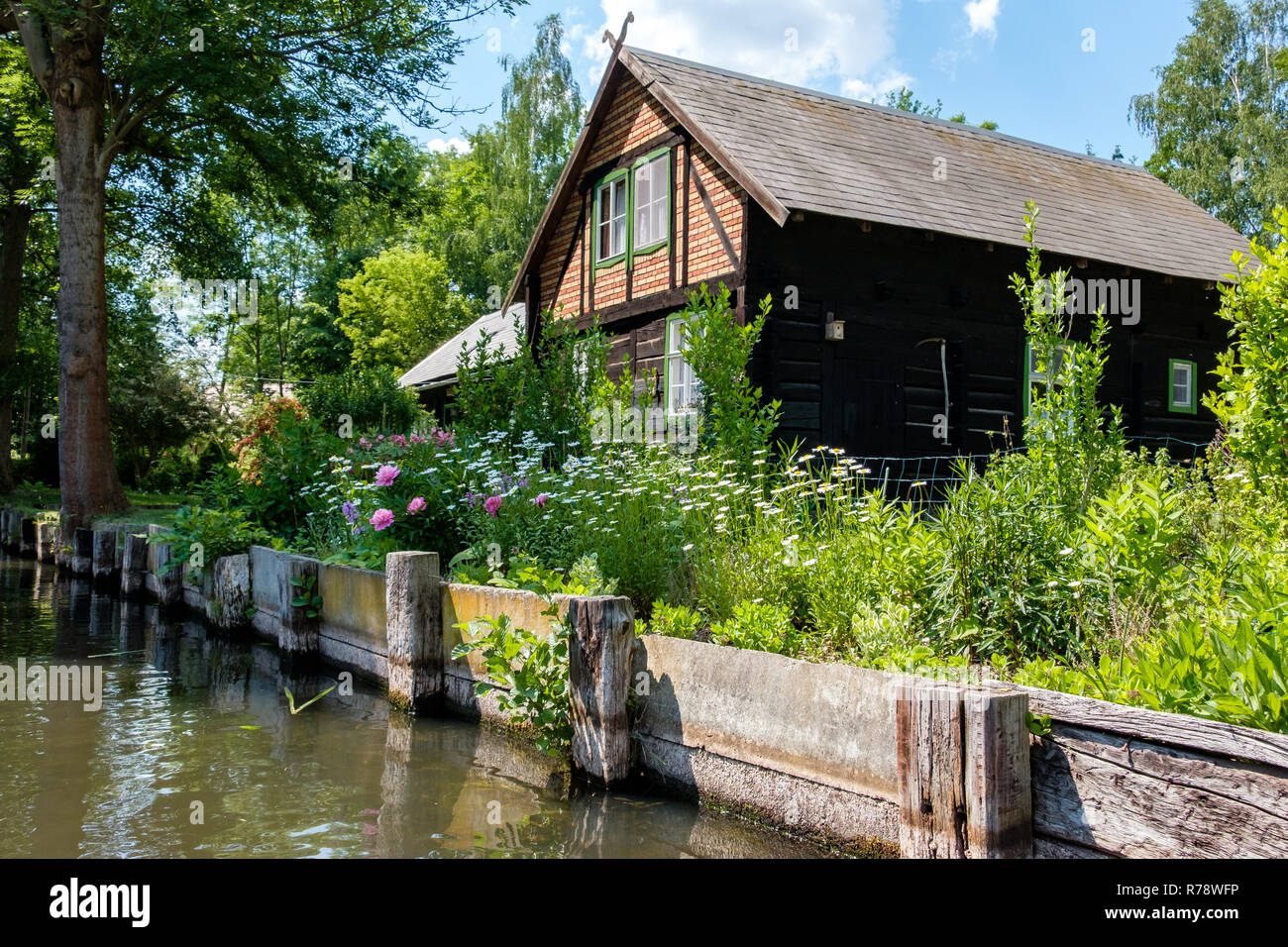 Spreewald riserva della biosfera area vacanze Foto Stock