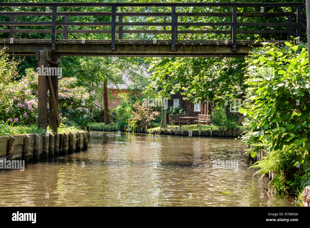 Spreewald riserva della biosfera area vacanze Foto Stock