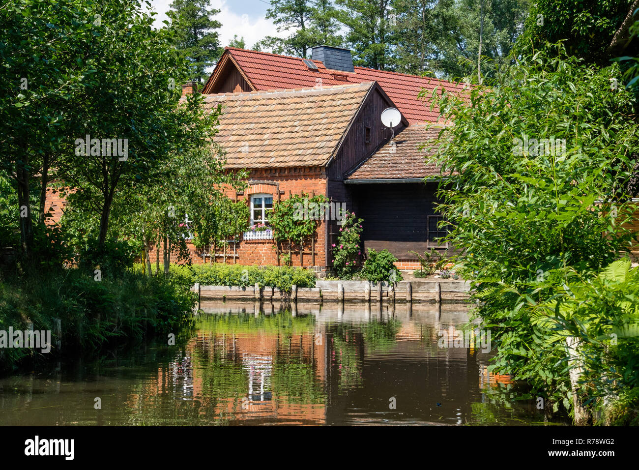 Spreewald riserva della biosfera area vacanze Foto Stock