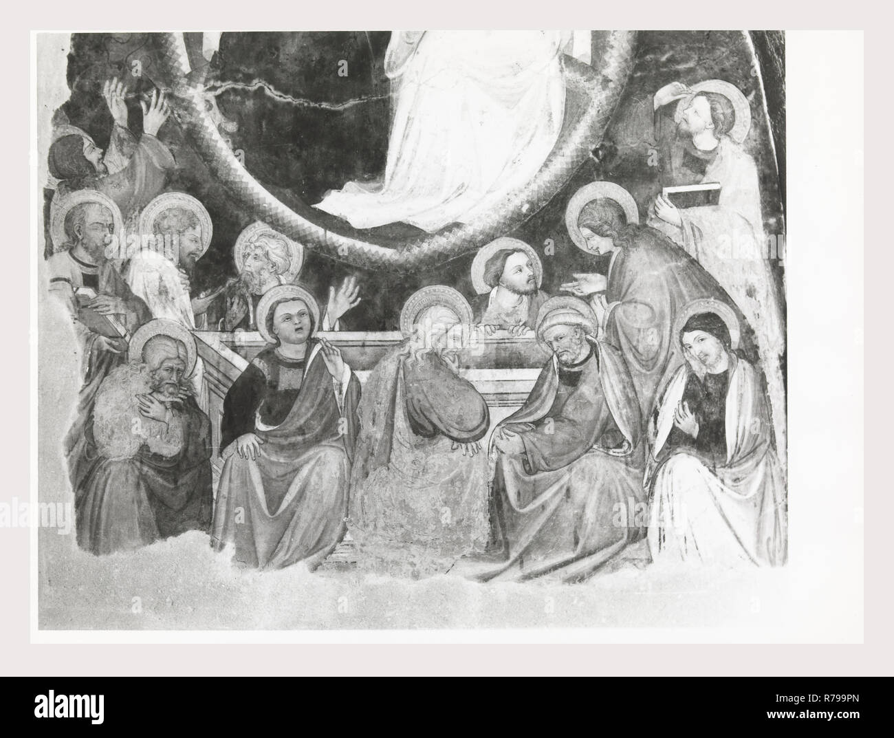 Abruzzo L'Aquila L'Aquila di Santa Maria di Collemaggio, questa è la mia Italia, il paese italiano di storia visiva, architettura medievale, scultura architettonica, pittura murale 13-15 secolo post-architettura medievale, scultura architettonica del XVIII secolo, sculture, affreschi, dipinti a muro, metallo crocifisso la copertura dei dipinti alcune vedute di interni architettonici. Foto Stock