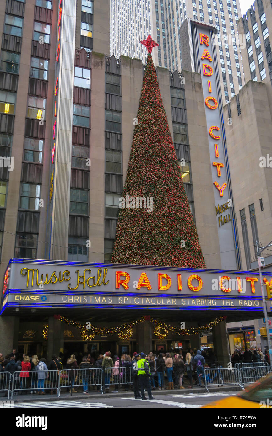 Radio City Music Hall, la stagione di vacanze, NYC Foto Stock