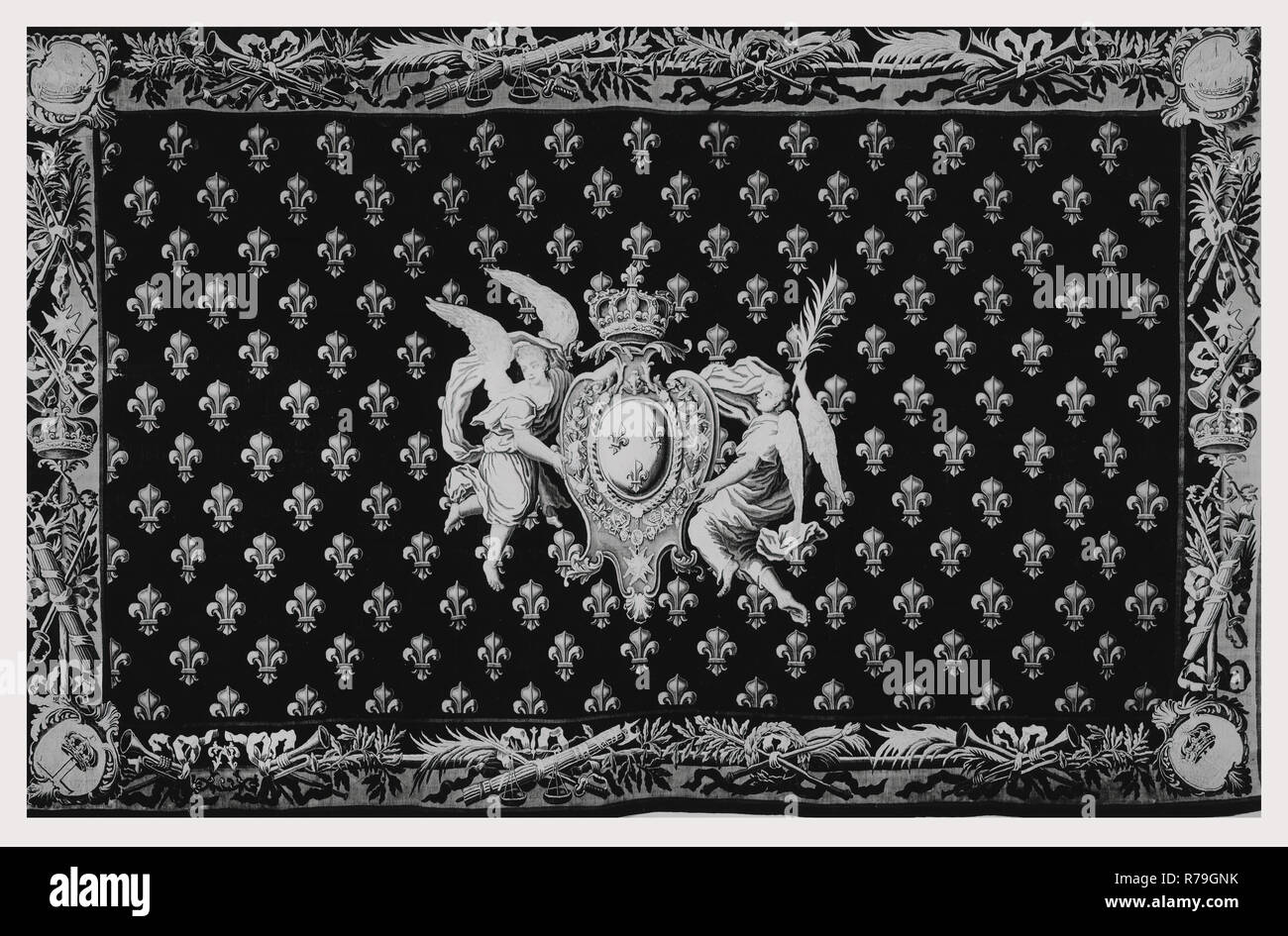 Chancellerie: le armi di Francia sotto la corona regale Foto Stock