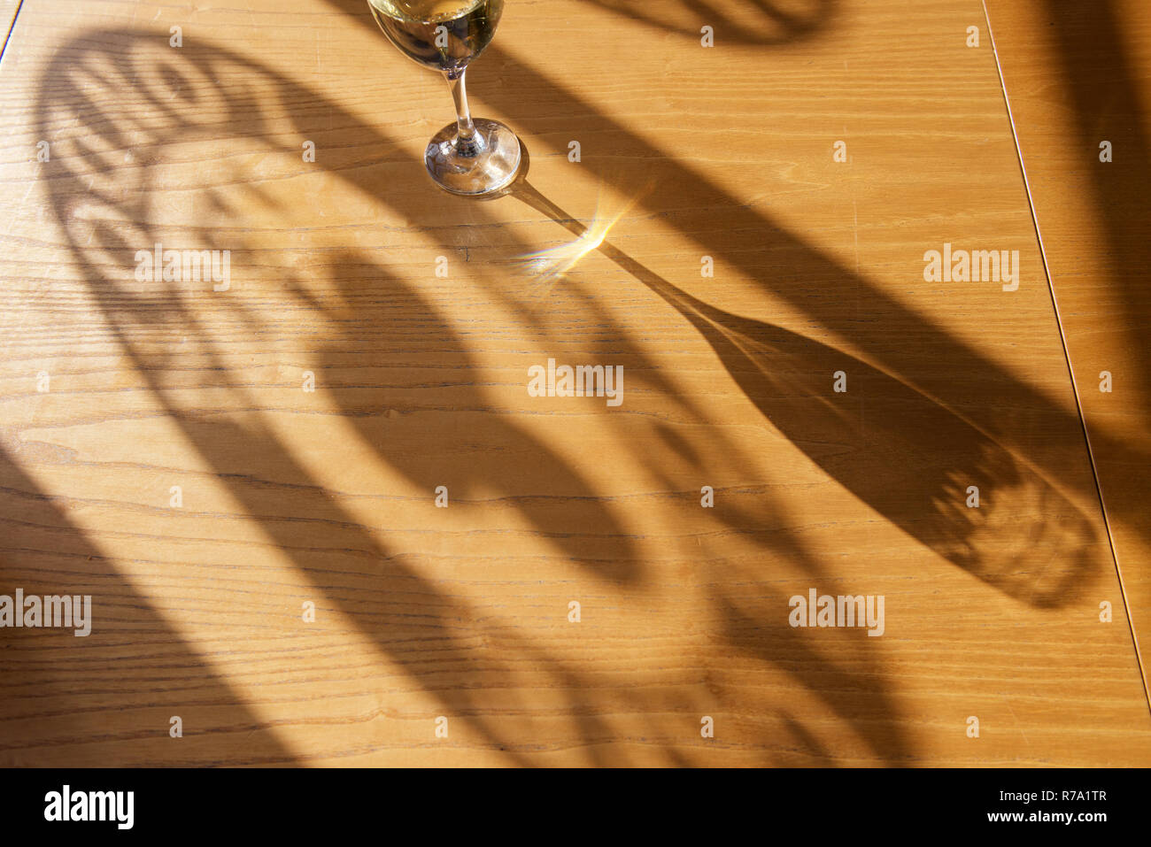 Ombre all'interno della Ace Cafe a Londra in Inghilterra Foto Stock