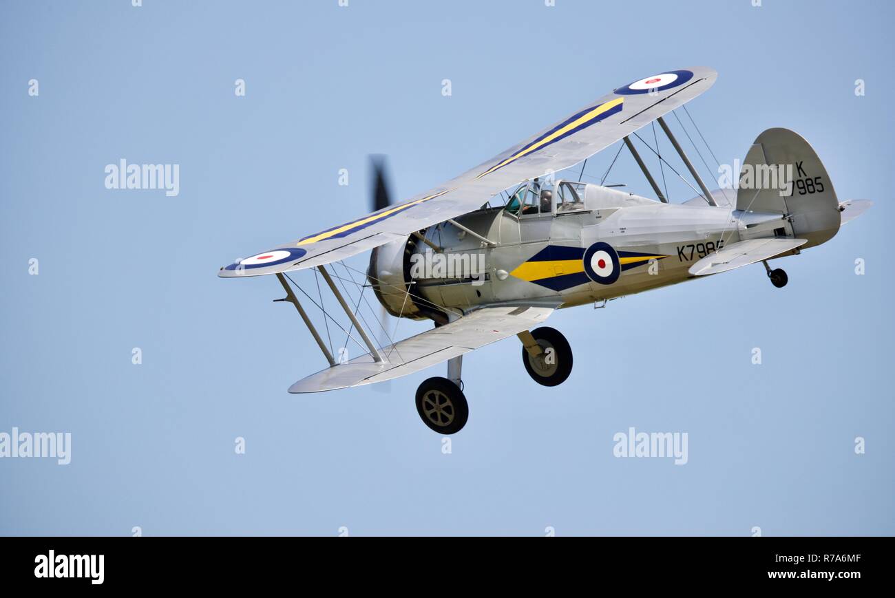 Gloster Gladiator visualizzazione al 2018 Corteo militare al vecchio Operaio Foto Stock