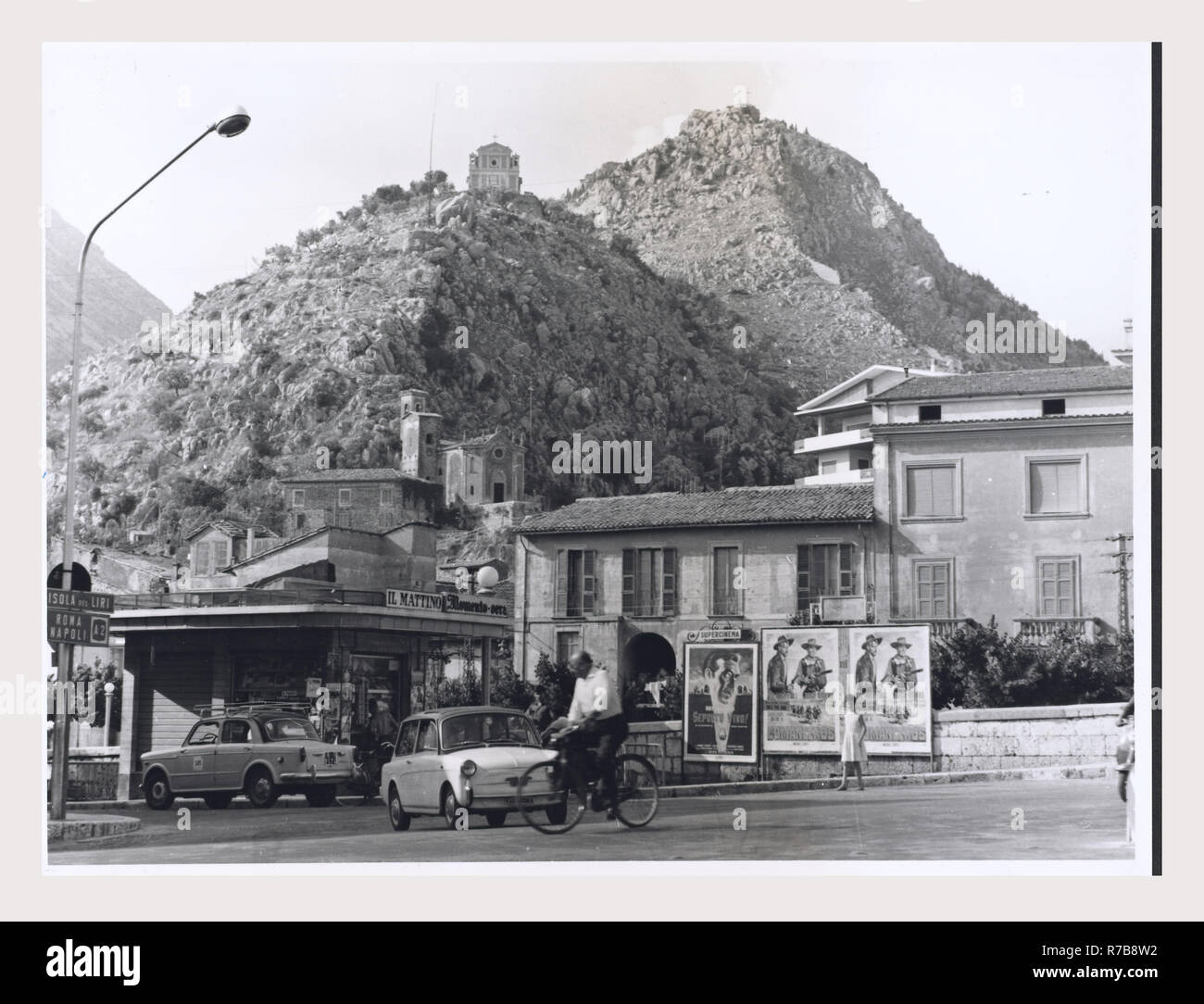 Lazio Frosinone Sora viste generali, questa è la mia Italia, il paese italiano di storia visiva, Post-architettura medievale. Foto Stock