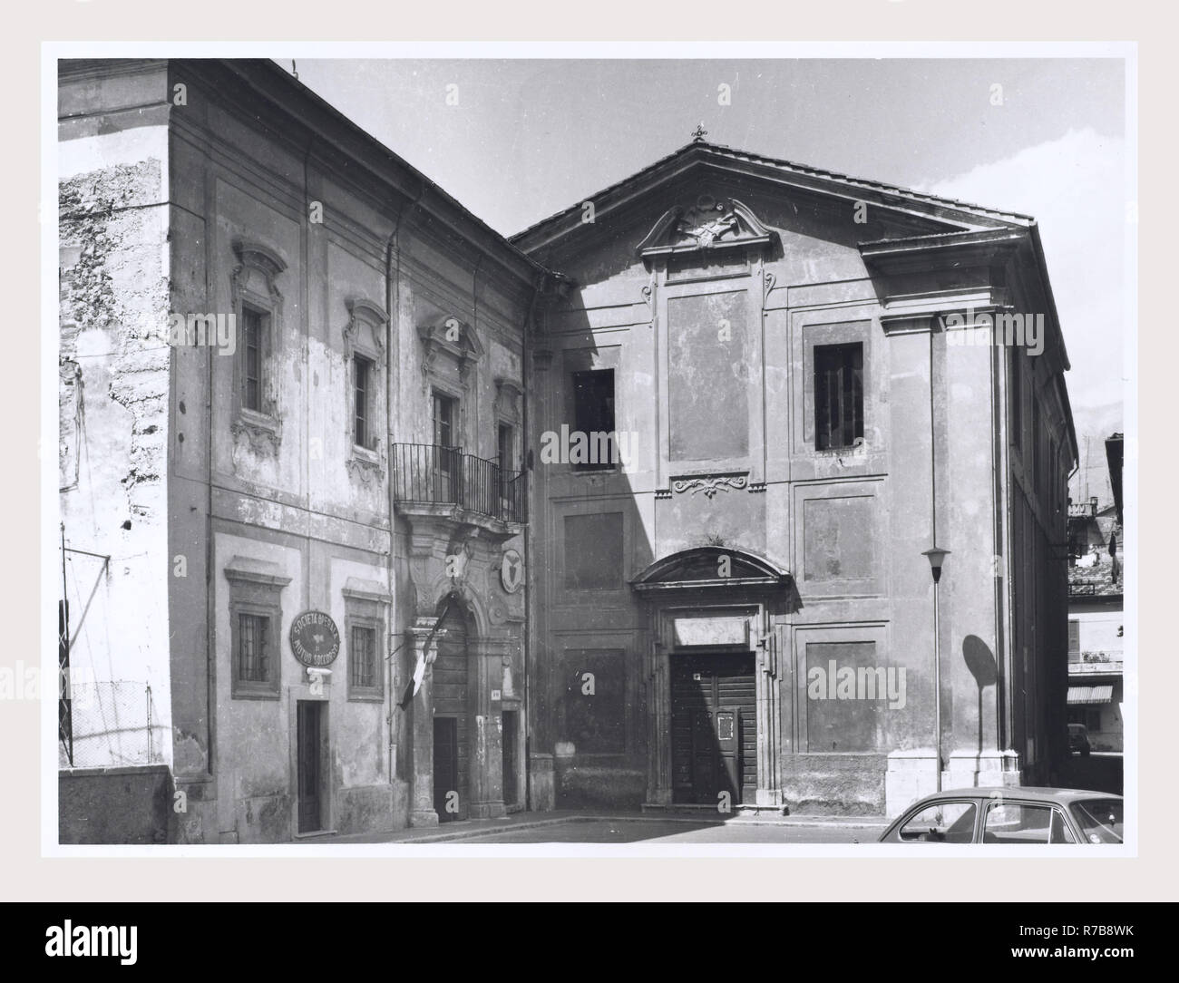 Lazio Frosinone Sora viste generali, questa è la mia Italia, il paese italiano di storia visiva, Post-architettura medievale. Foto Stock