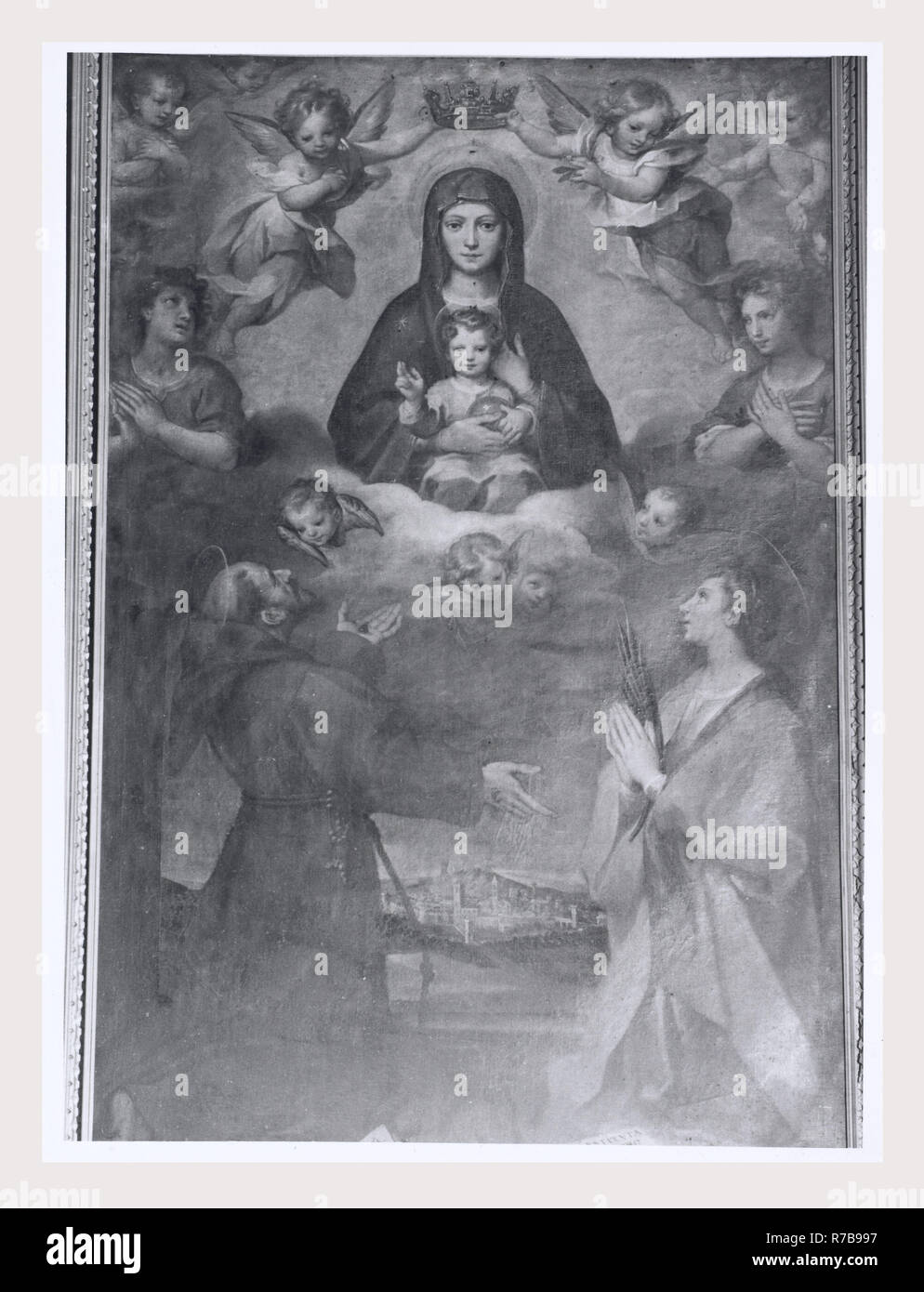 Lazio Frosinone Sora S. Maria Addolorata, questa è la mia Italia, il paese italiano di storia visiva, post-medievale scultura architettonica, pittura e scultura. Il neo-classica struttura. Foto Stock