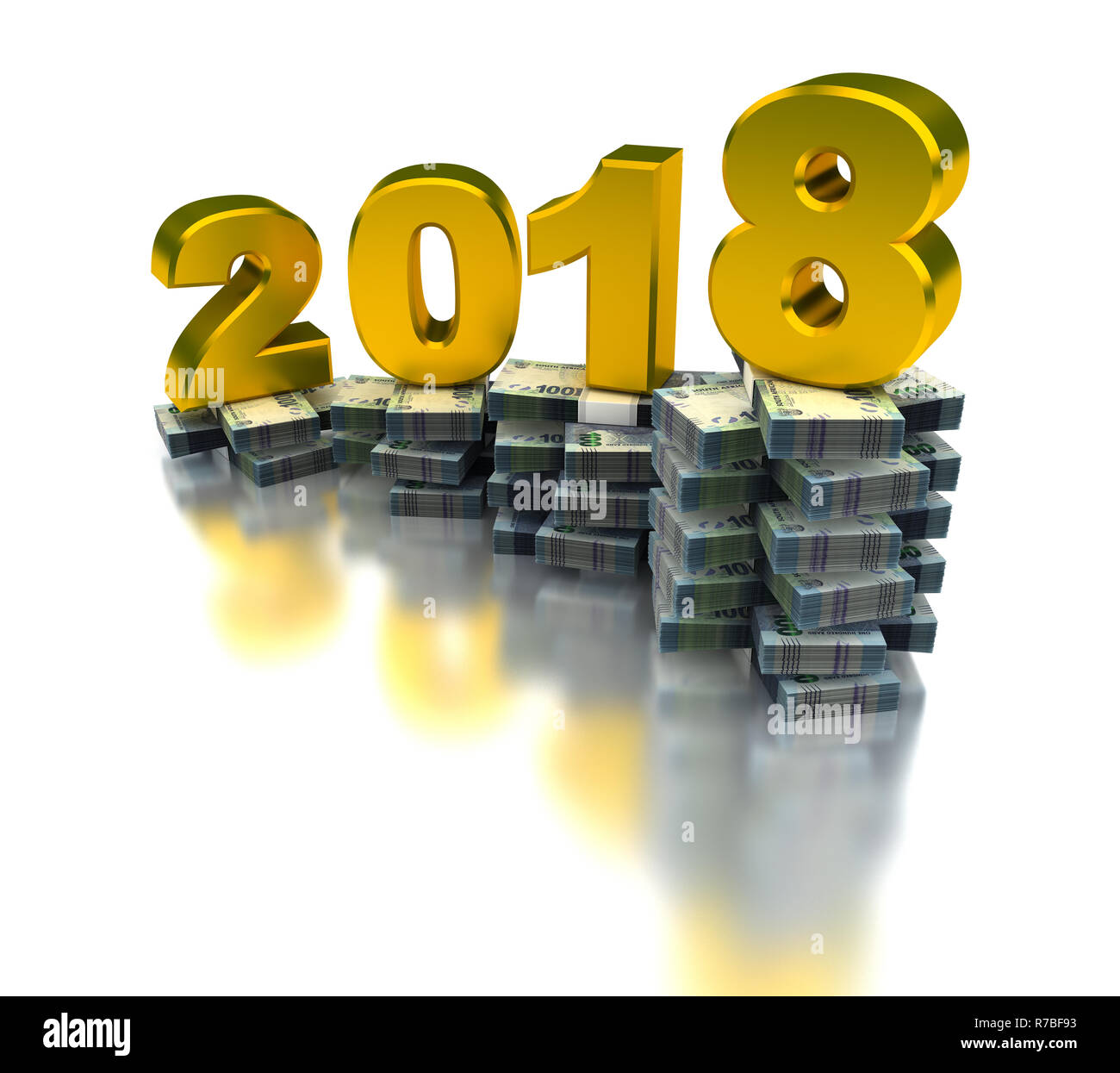 Crescente economia sudafricana 2018 Foto Stock