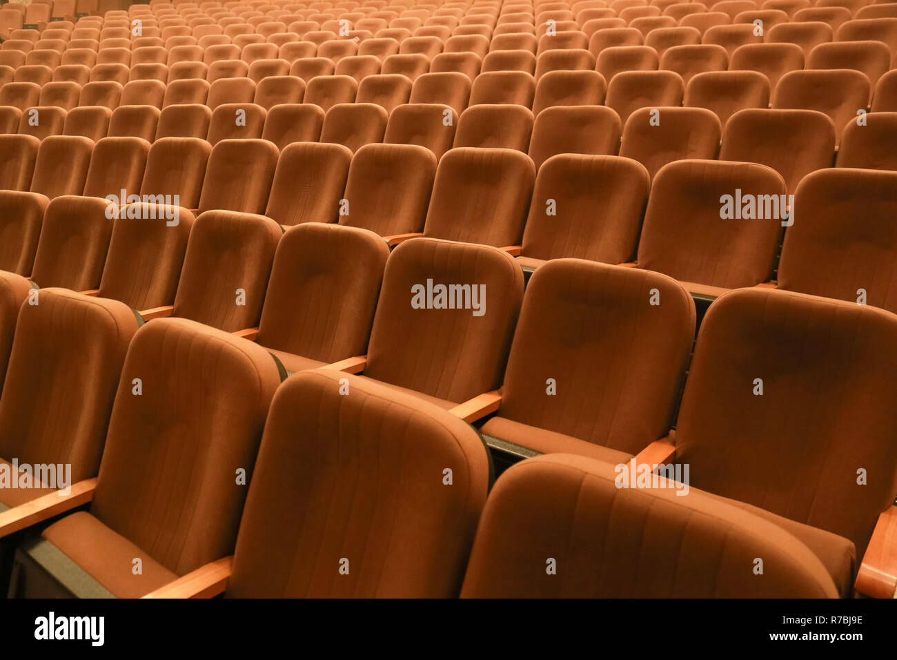 Posti liberi in teatro. Sfondo Foto Stock