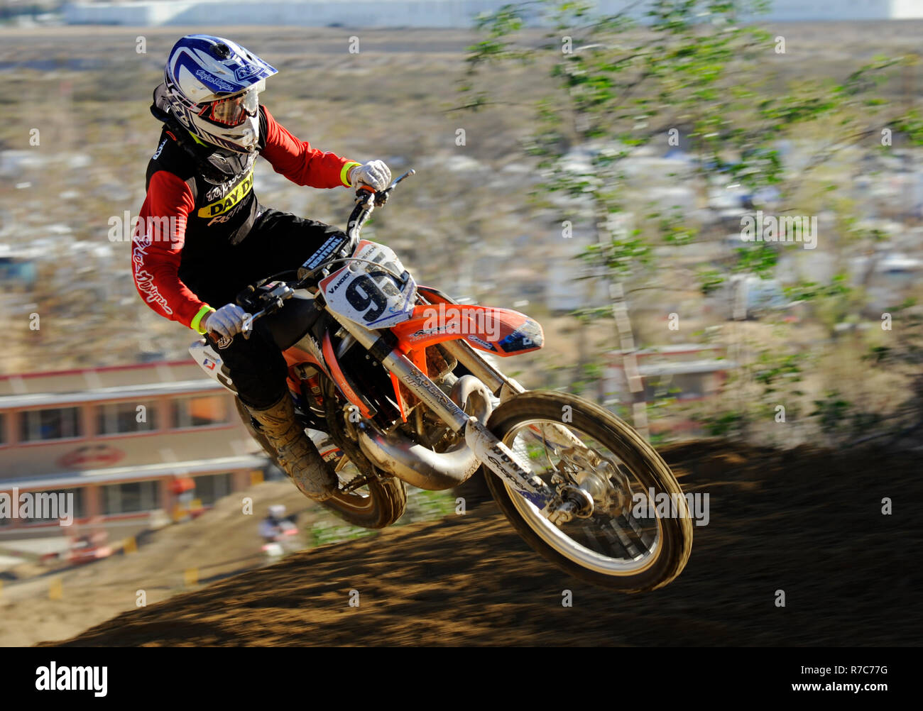 Gara di motocross a Glen Helen Raceway in California Foto Stock