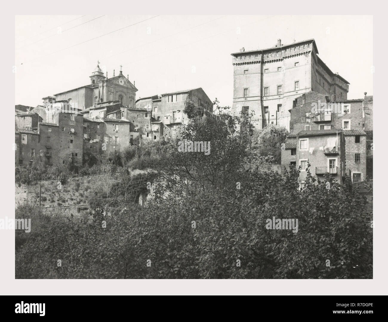 Lazio Viterbo Vignanello viste generali, questa è la mia Italia, il paese italiano di storia visiva Foto Stock