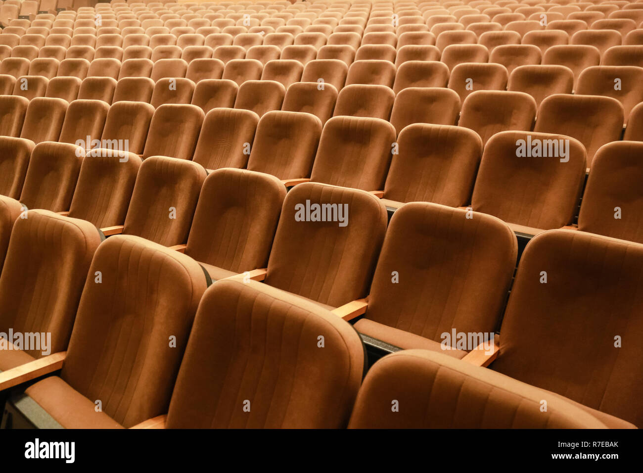 Posti liberi in teatro. Sfondo Foto Stock