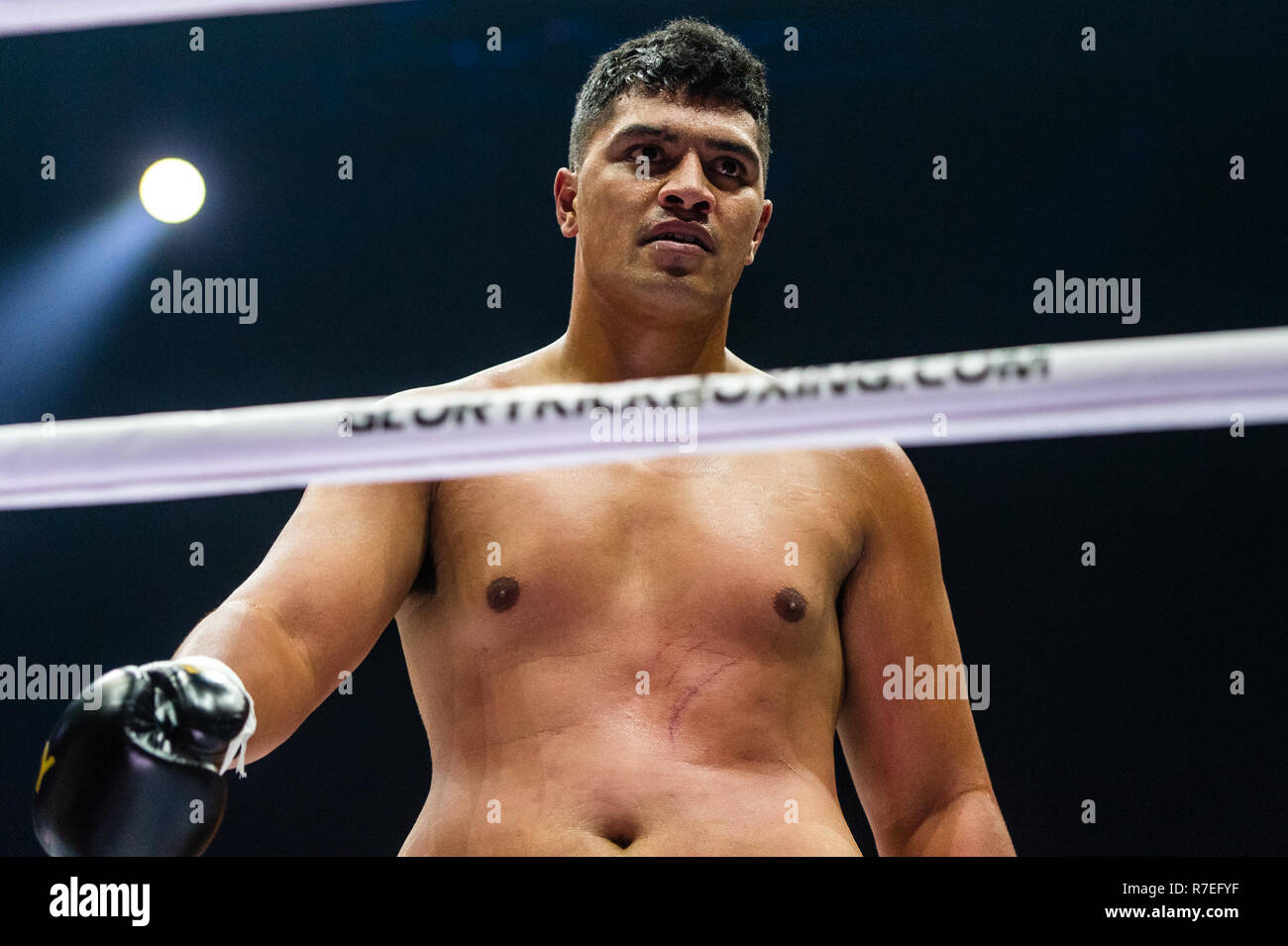 Rotterdam, Paesi Bassi 08 dicembre 2018 Kickboxing Gloria 62 Junior Tafa Foto Stock