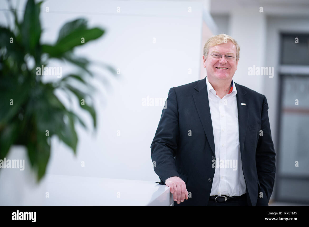 Gerlingen, Germania. 07Th Dec, 2018. Stefan Hartung, Bosch ex membro del consiglio di amministrazione per l'energia e la tecnologia edilizia settore di business. A partire dal 1 o gennaio 2019, Hartung sarà il nuovo Managing Director per la Mobility Solutions Division. Credito: Sebastian Gollnow/dpa/Alamy Live News Foto Stock