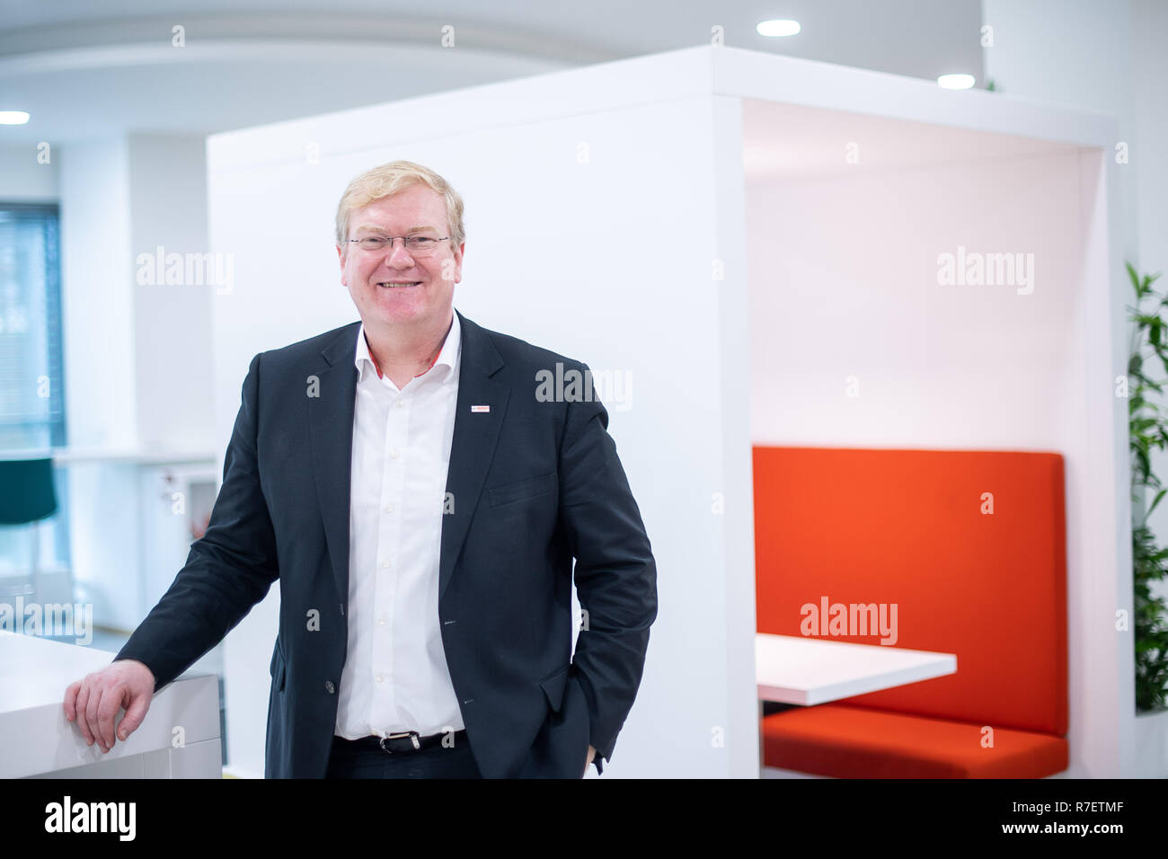 Gerlingen, Germania. 07Th Dec, 2018. Stefan Hartung, Bosch ex membro del consiglio di amministrazione per l'energia e la tecnologia edilizia settore di business. A partire dal 1 o gennaio 2019, Hartung sarà il nuovo Managing Director per la Mobility Solutions Division. Credito: Sebastian Gollnow/dpa/Alamy Live News Foto Stock