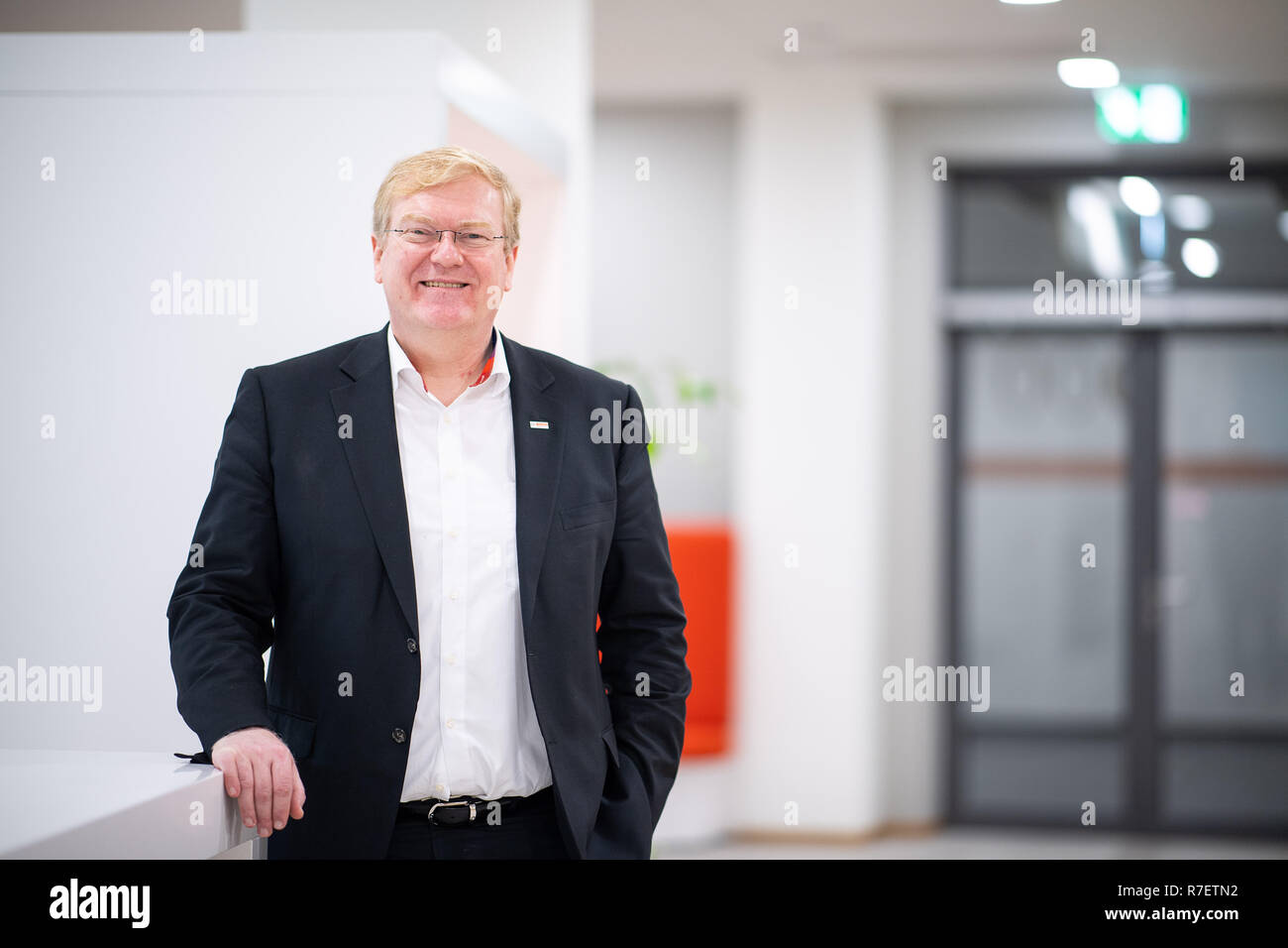 Gerlingen, Germania. 07Th Dec, 2018. Stefan Hartung, Bosch ex membro del consiglio di amministrazione per l'energia e la tecnologia edilizia settore di business. A partire dal 1 o gennaio 2019, Hartung sarà il nuovo Managing Director per la Mobility Solutions Division. Credito: Sebastian Gollnow/dpa/Alamy Live News Foto Stock