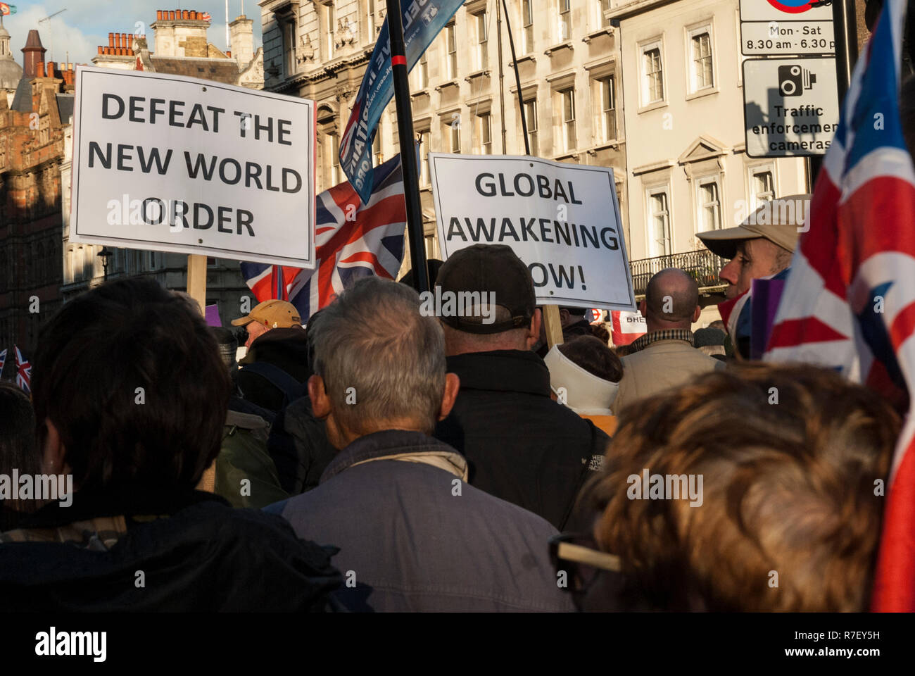 Pro Rally Brexit, Londra UK, organizzata dall'UKIP con estrema destra sostenitori. Foto Stock