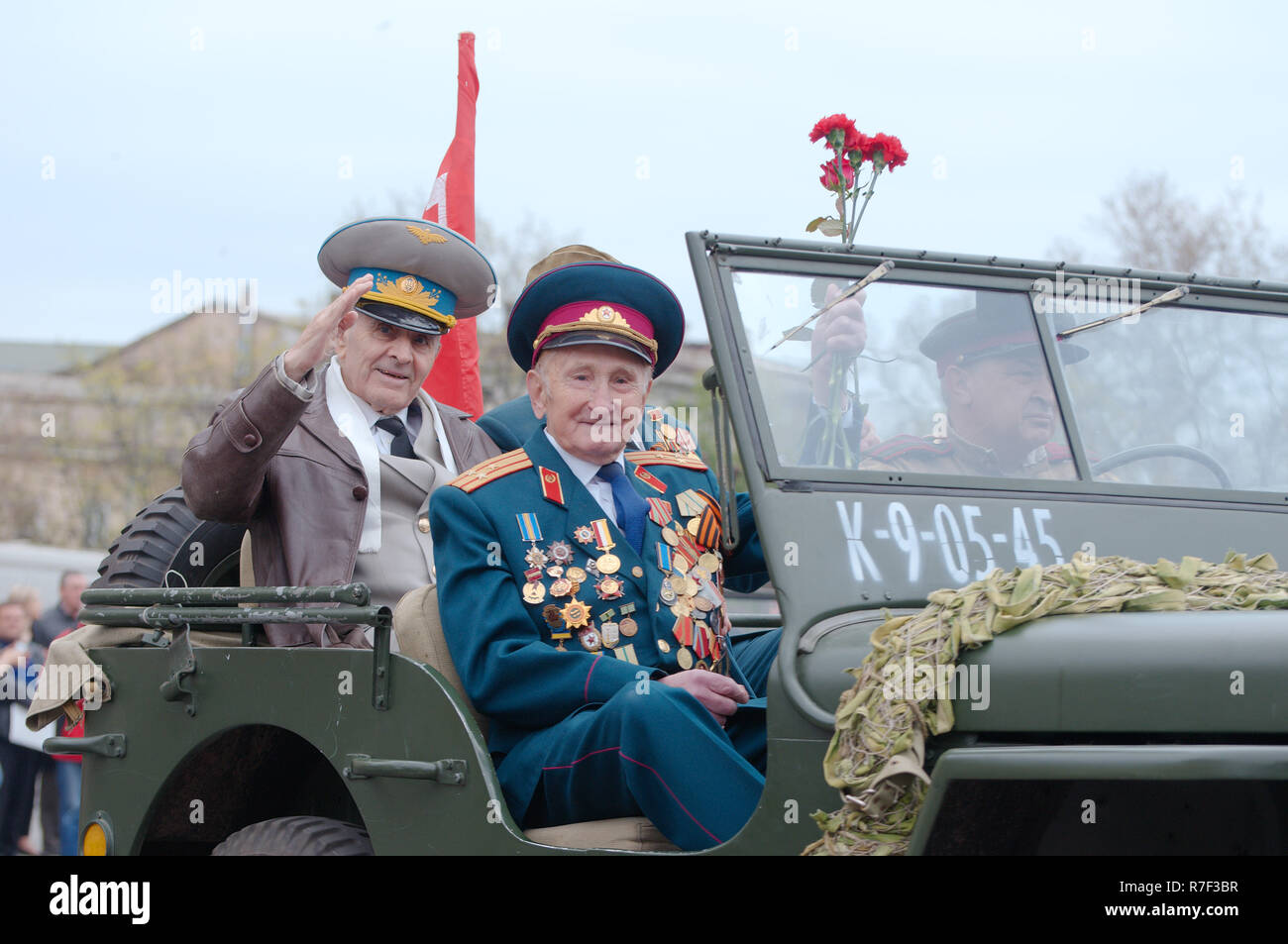 Sfilata di commemorazione della liberazione di Odessa dai nazisti, Odessa, Ucraina Foto Stock