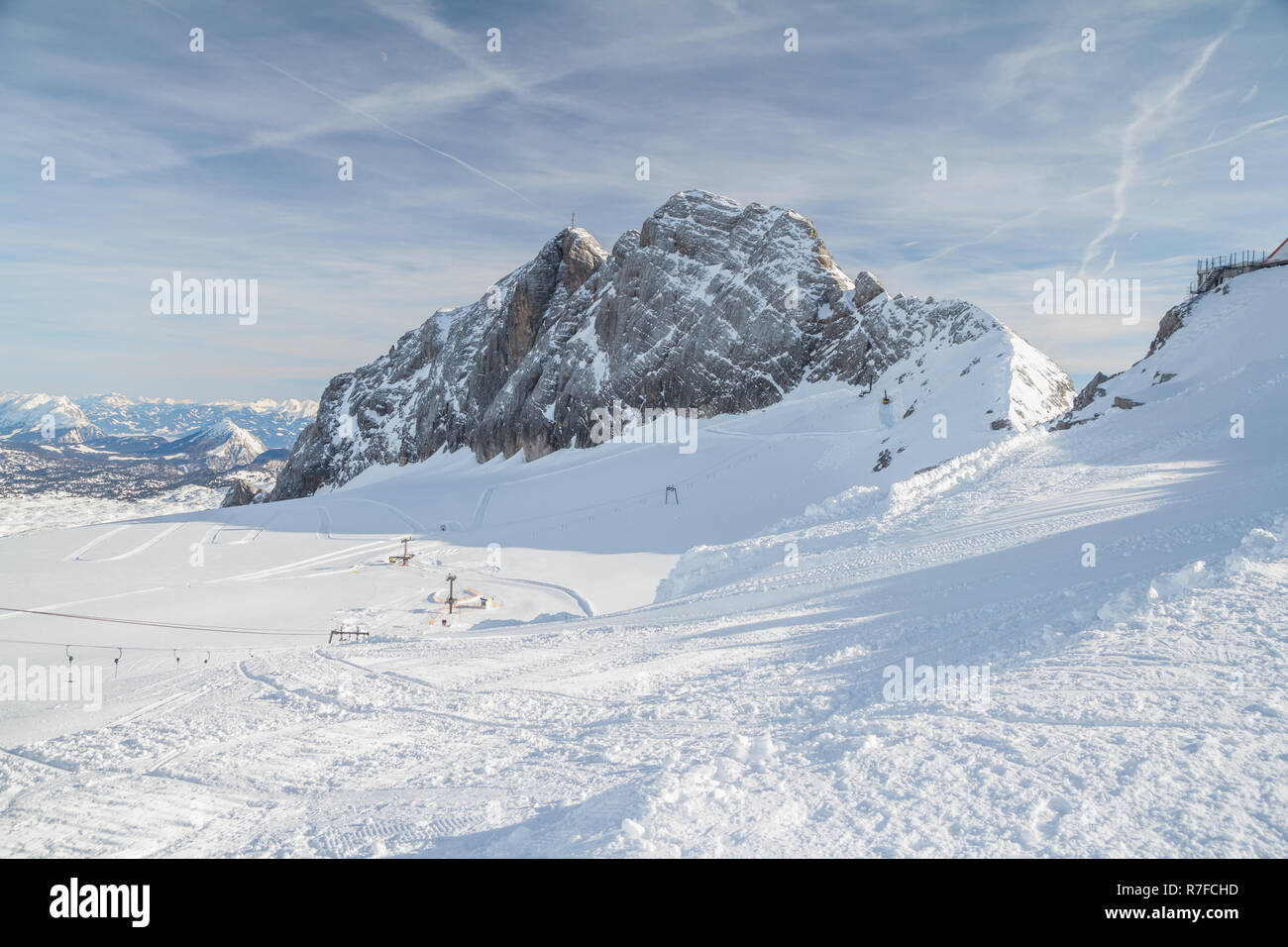 Alpi austriache in inverno Foto Stock