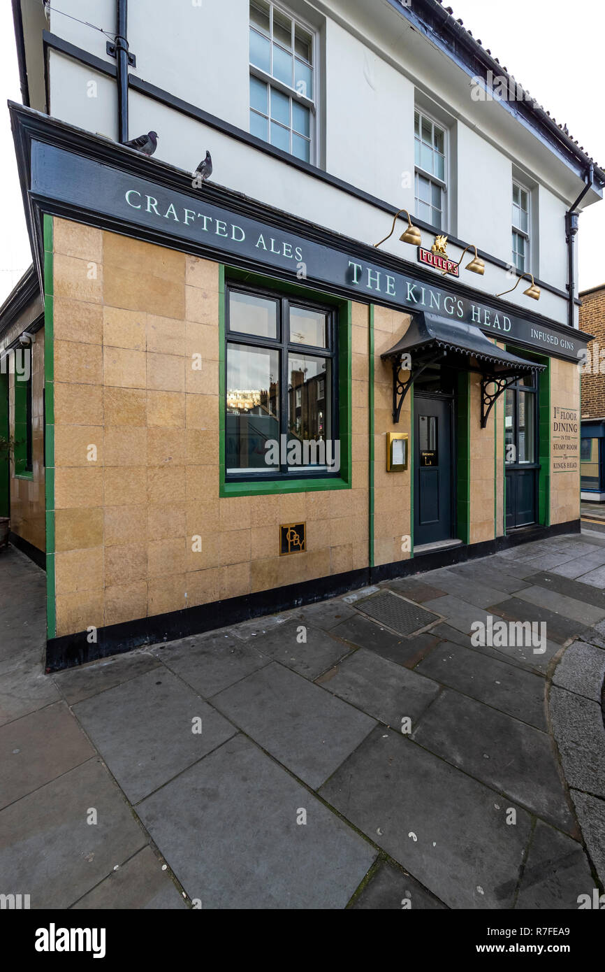 La King's Head Pub sul posto Hogarth, Earls Court di Londra. Regno Unito Foto Stock