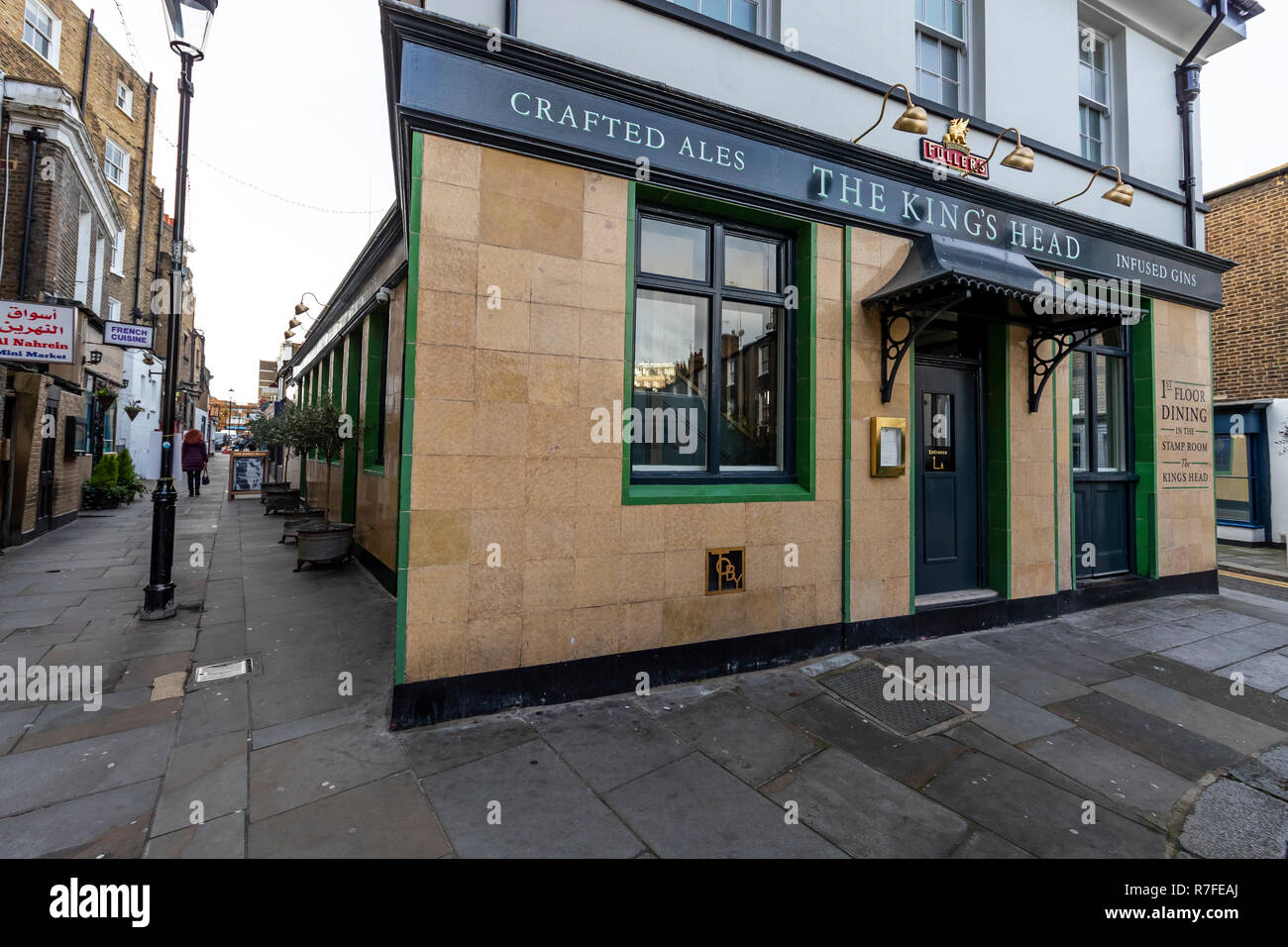 La King's Head Pub sul posto Hogarth, Earls Court di Londra. Regno Unito Foto Stock