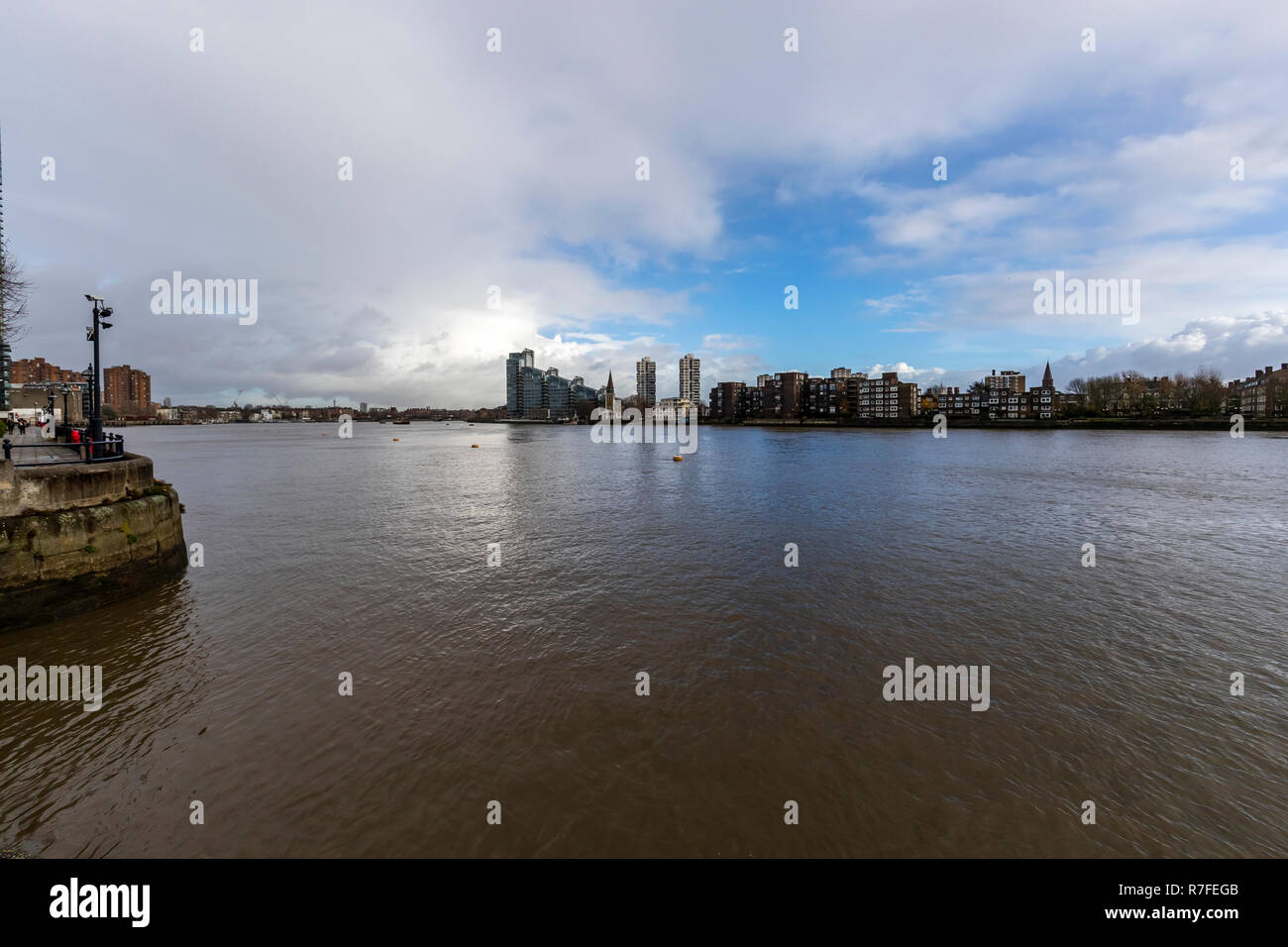 L'edificio Montevetro su londinese di Southbank a Wandsworth. Londra. Regno Unito Foto Stock