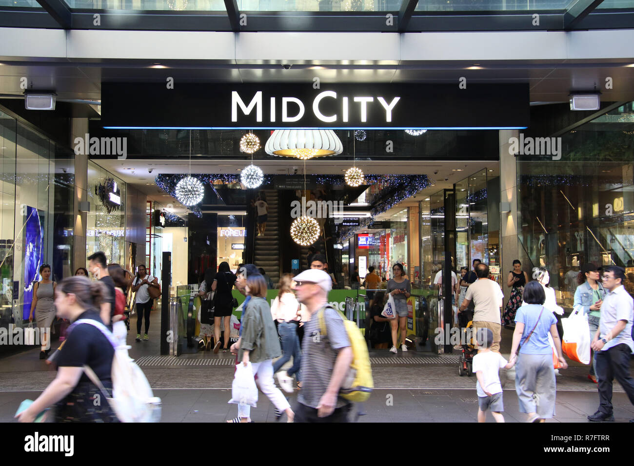 Metà Città, Pitt Street Mall, Sydney, Australia Foto Stock