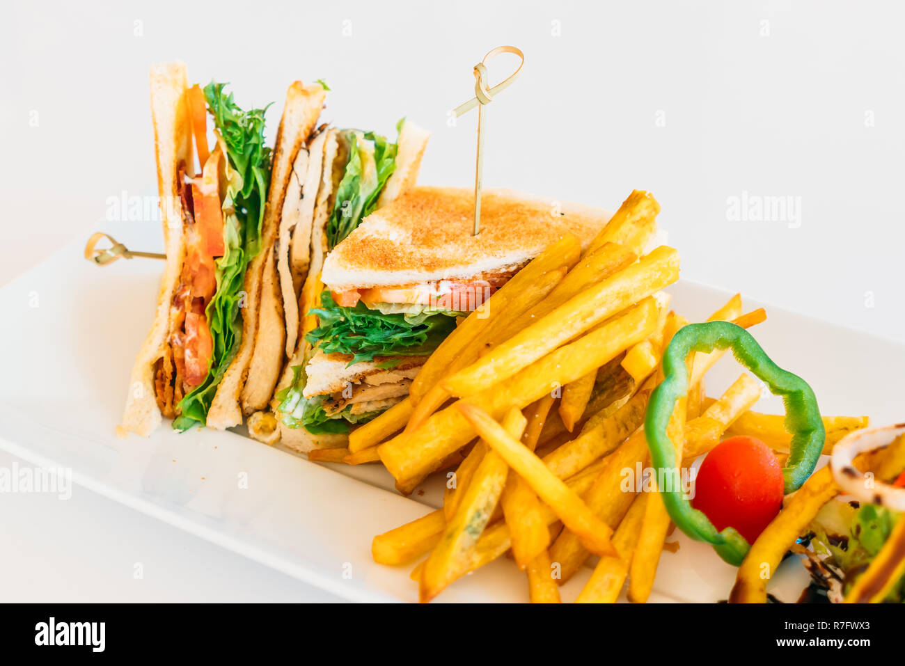 Messa a fuoco selettiva il punto sui panini - Filtro Vintage Foto Stock