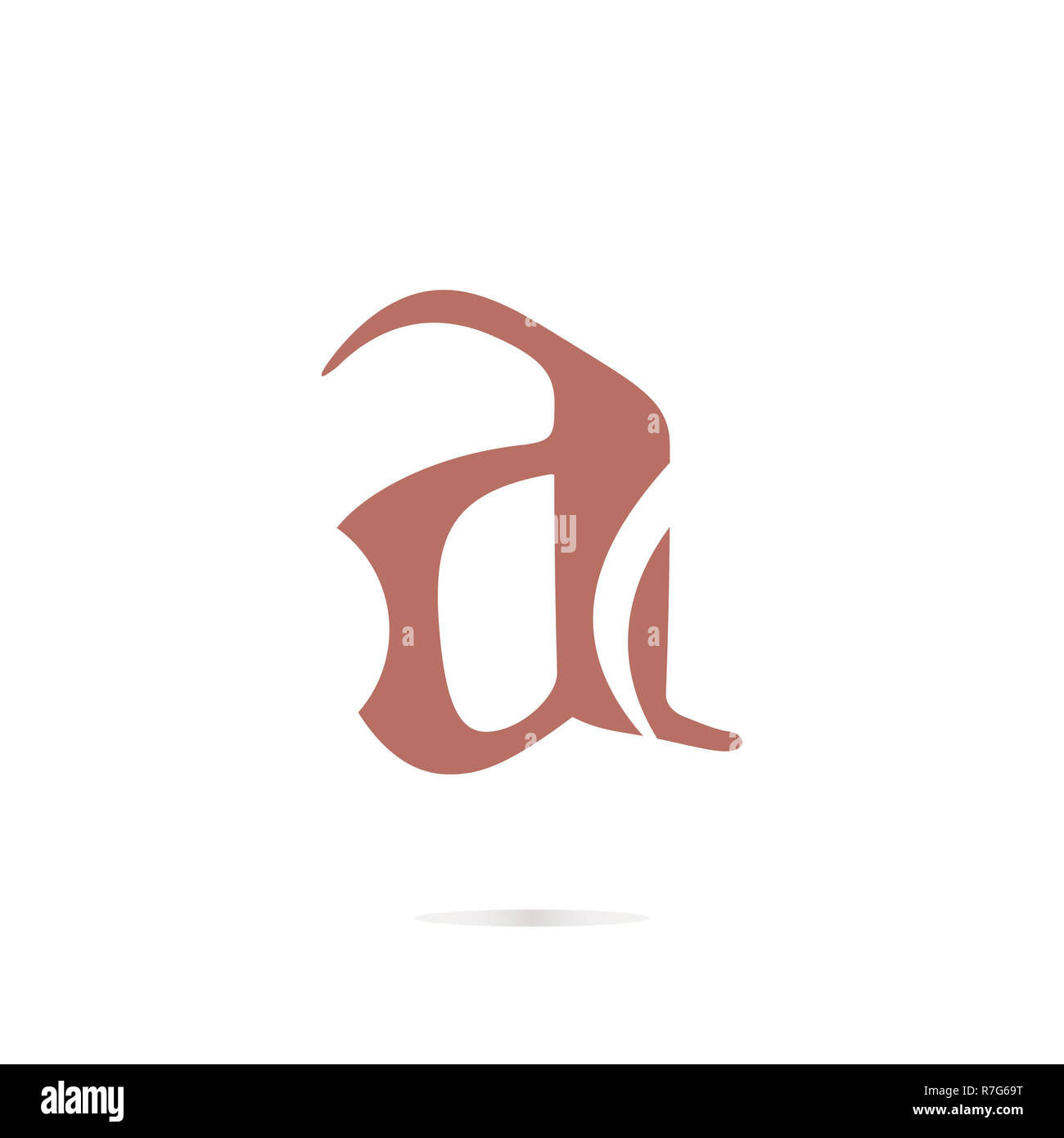 Lettera di un logo design icona agli elementi del modello Foto Stock