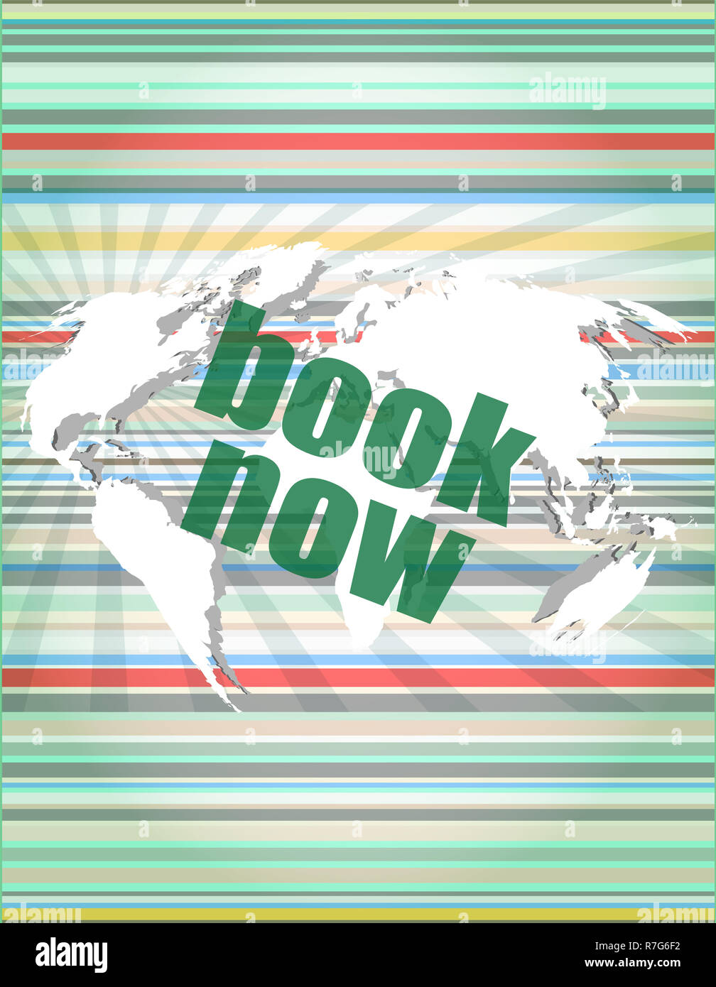 Concetto di commercializzazione: parole prenota ora sul display digitale Foto Stock