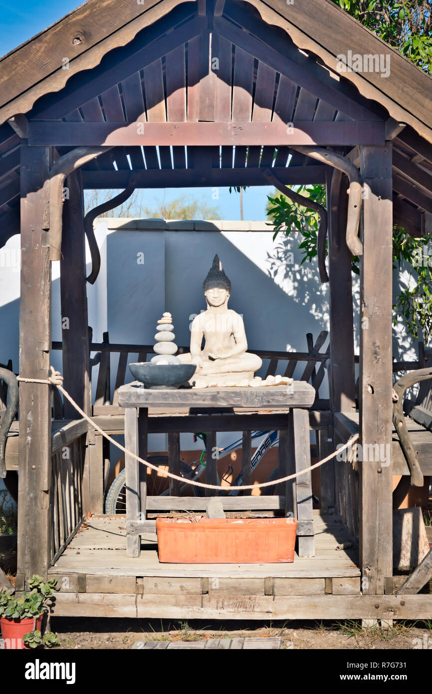 Meditava statua del Buddha Foto Stock