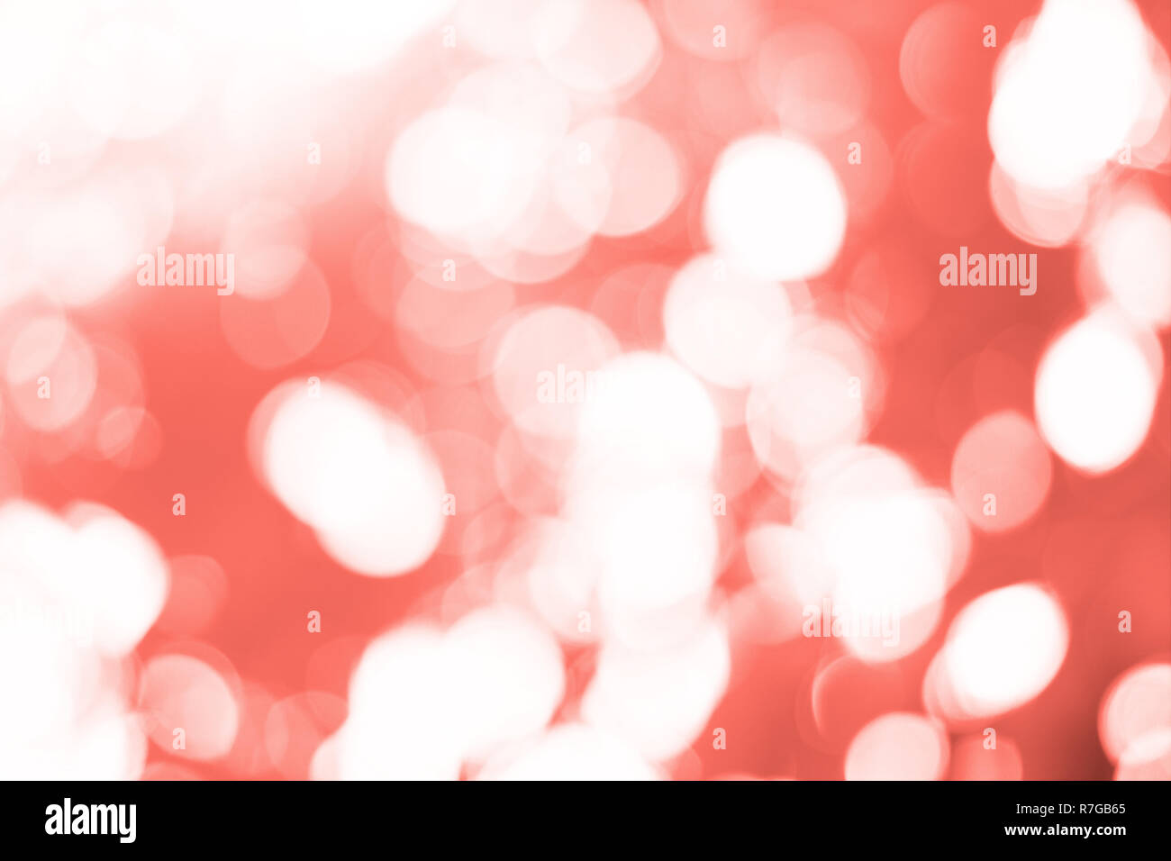 Bokeh virati al coralli viventi colore. Il colore dell'anno 2019. Foto Stock