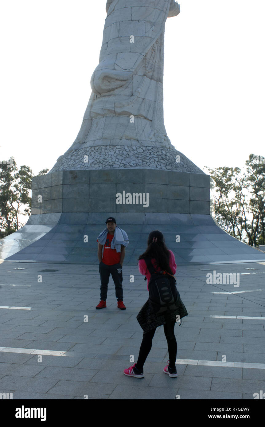 A-Ma la statua della dea, A-Ma il villaggio culturale, Coloane Island, Macau, Cina. Foto Stock