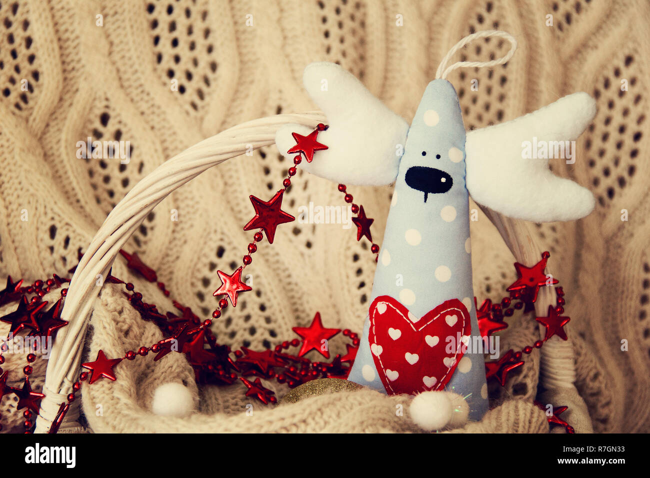 Cervi fatti a mano per Natale o San Valentino. Foto. Foto Stock