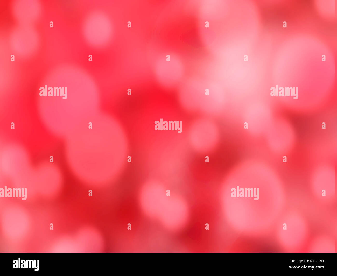 Abstract rosso dolce sfondo sfocato con effetto bokeh, romantica atmosfera natalizia Foto Stock